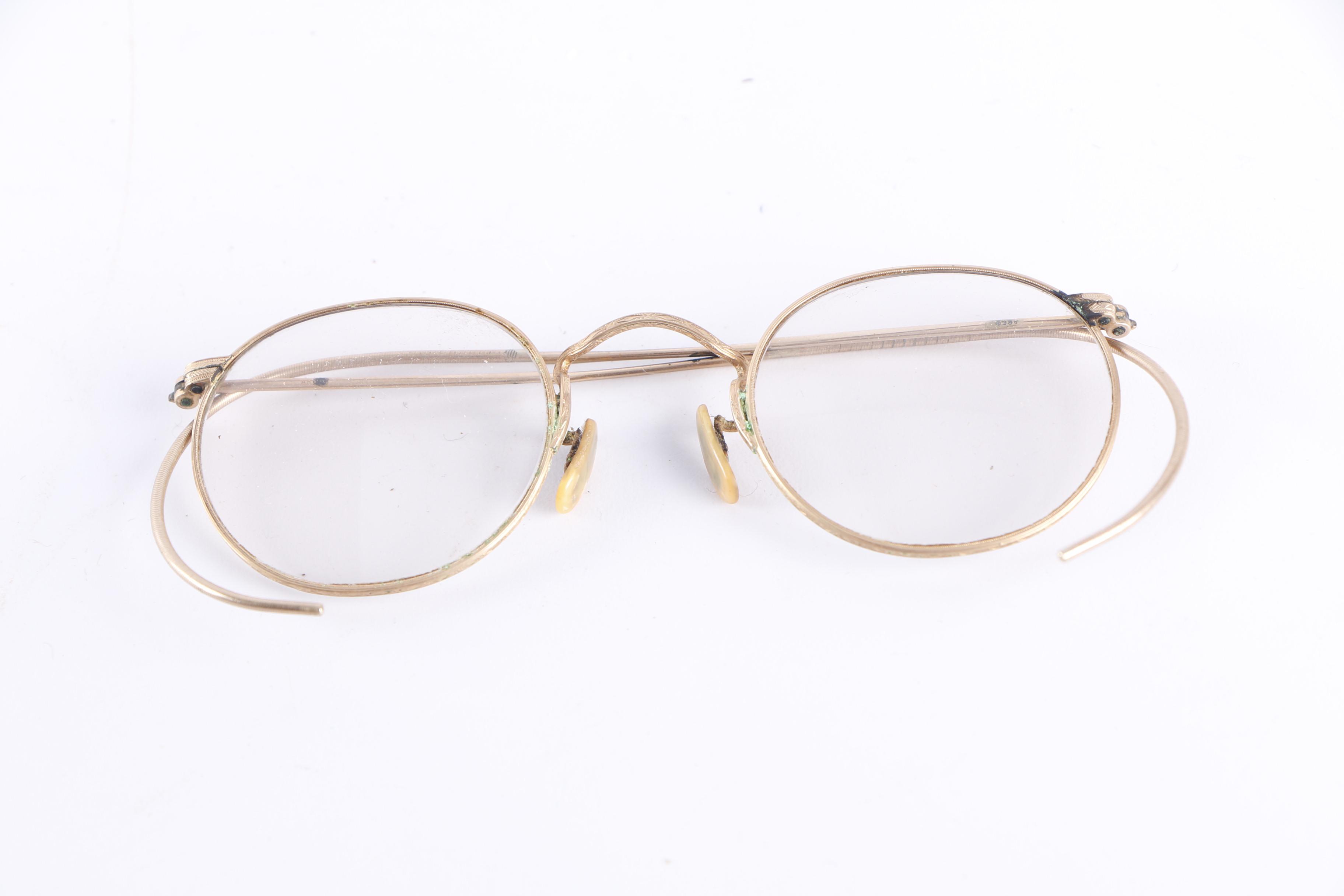 Vintage German Opisometer Map Measurer with Gold-Filled Spectacles