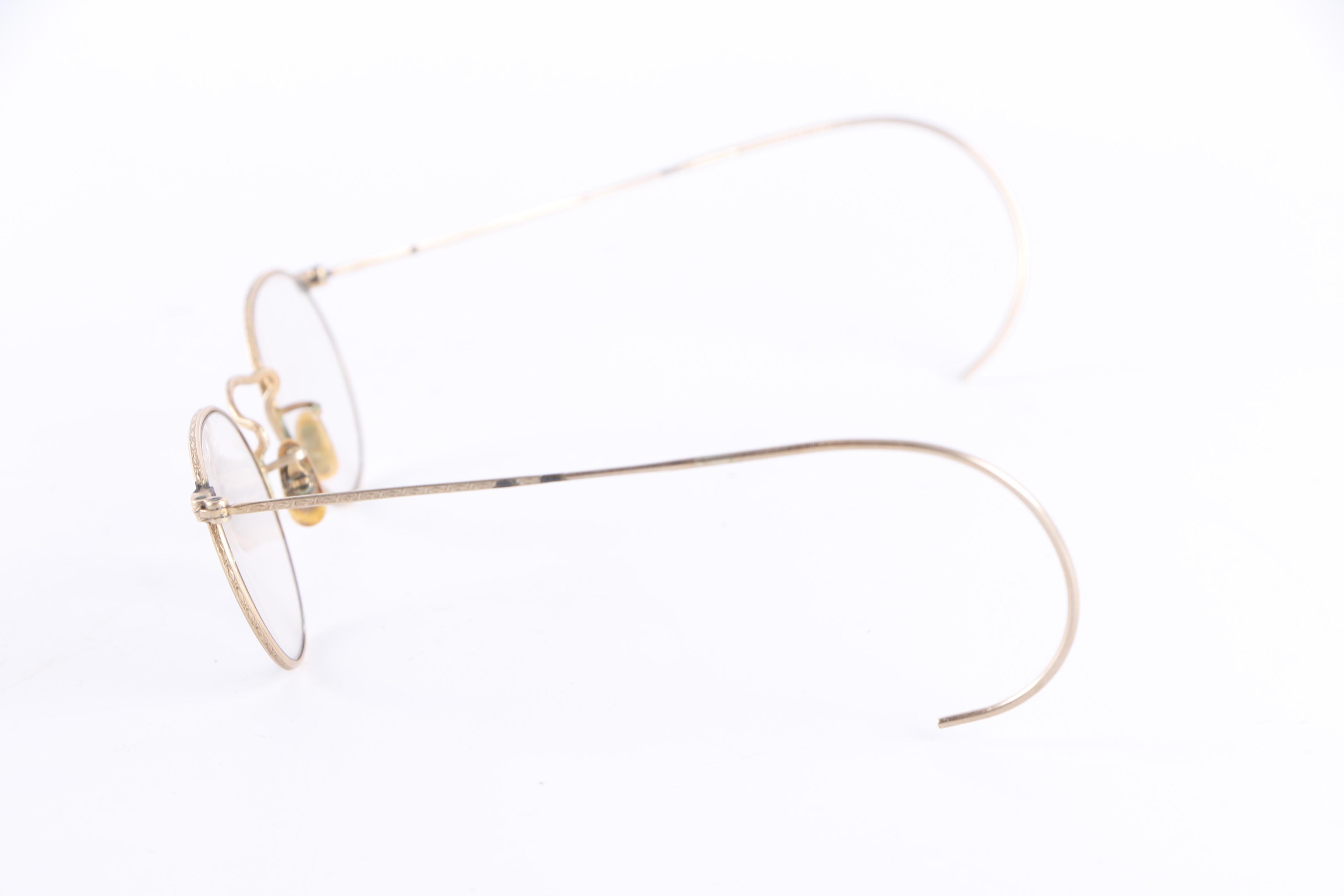 Vintage German Opisometer Map Measurer with Gold-Filled Spectacles