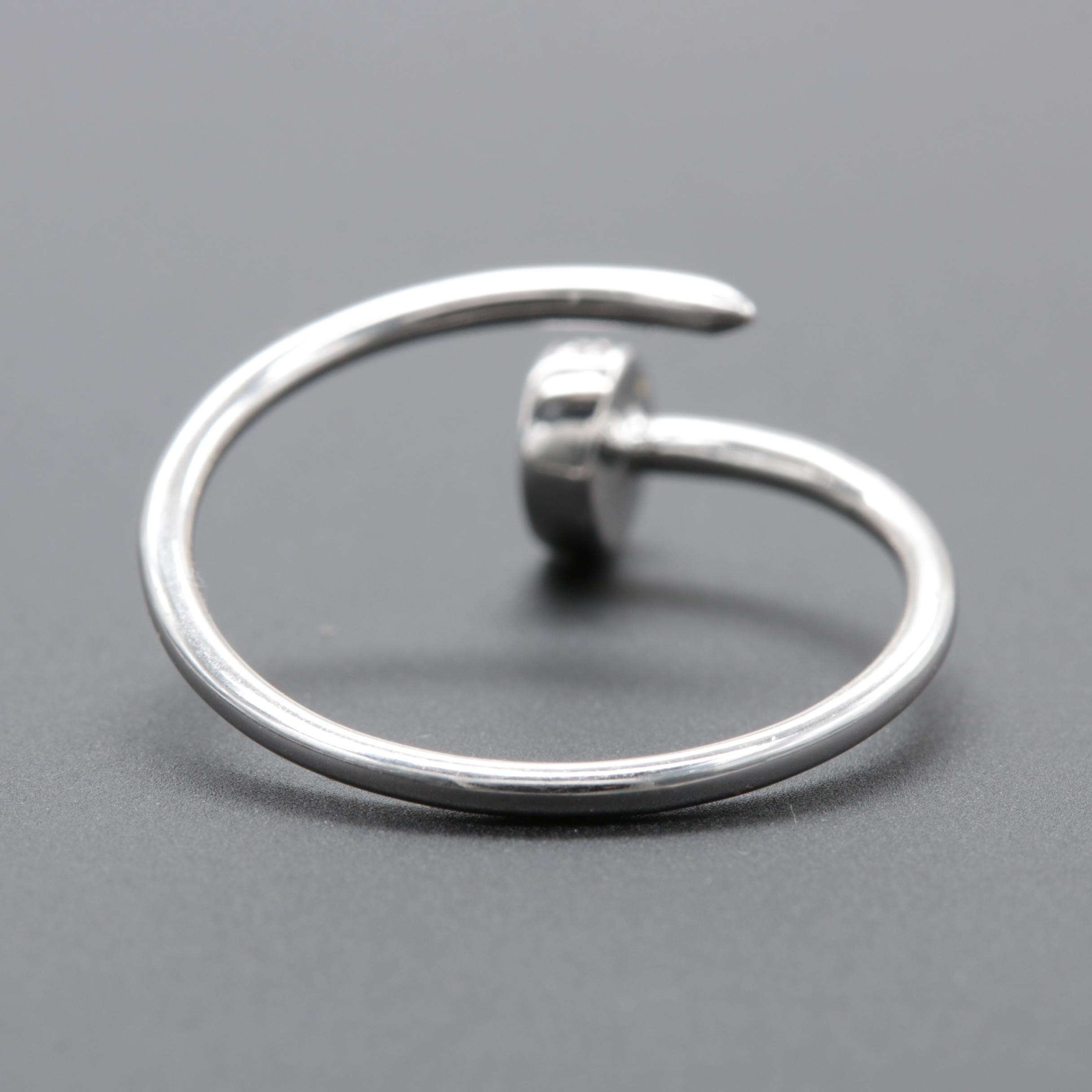 14K White Gold Diamond Ring