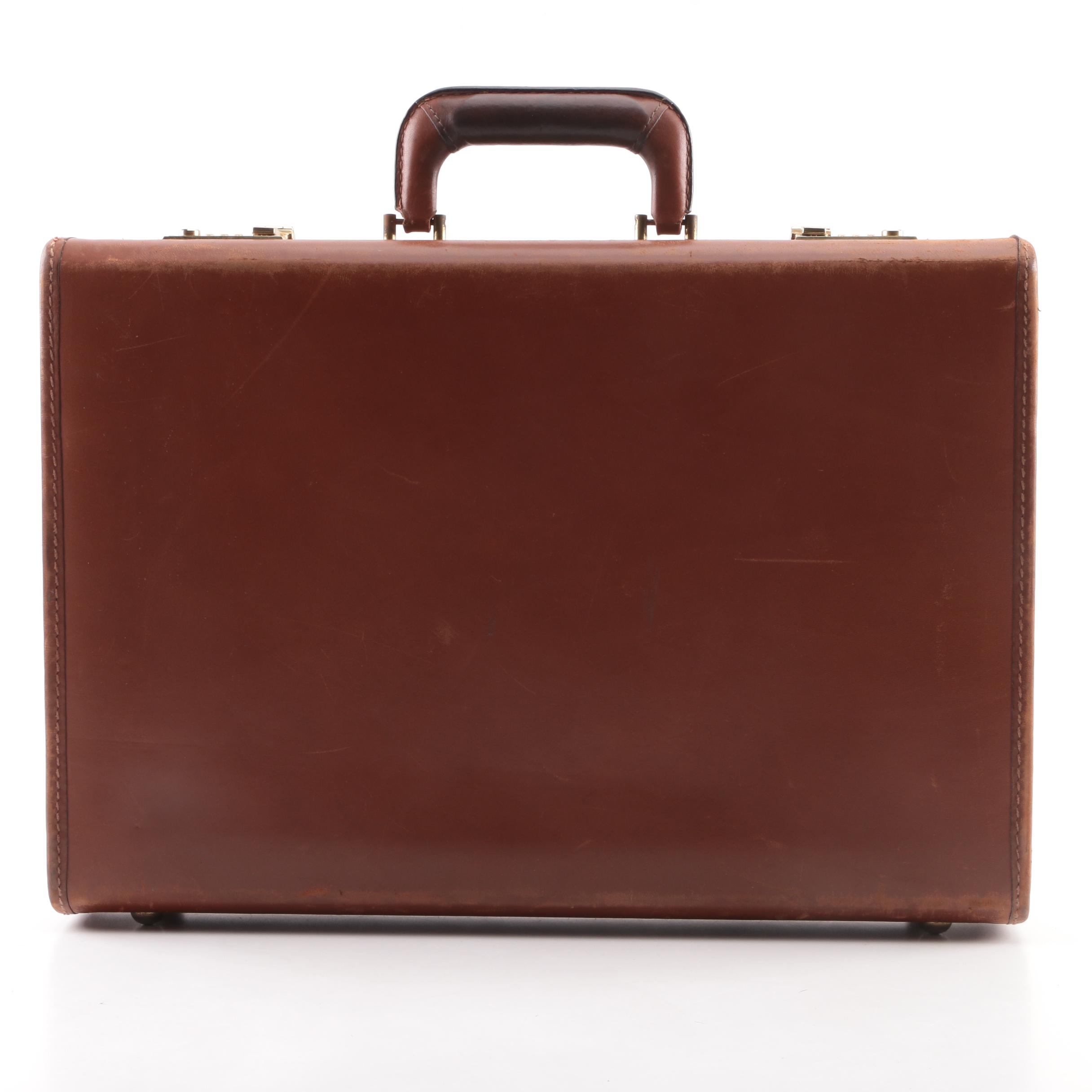 1997 Vintage Coach Brown Leather Briefcase