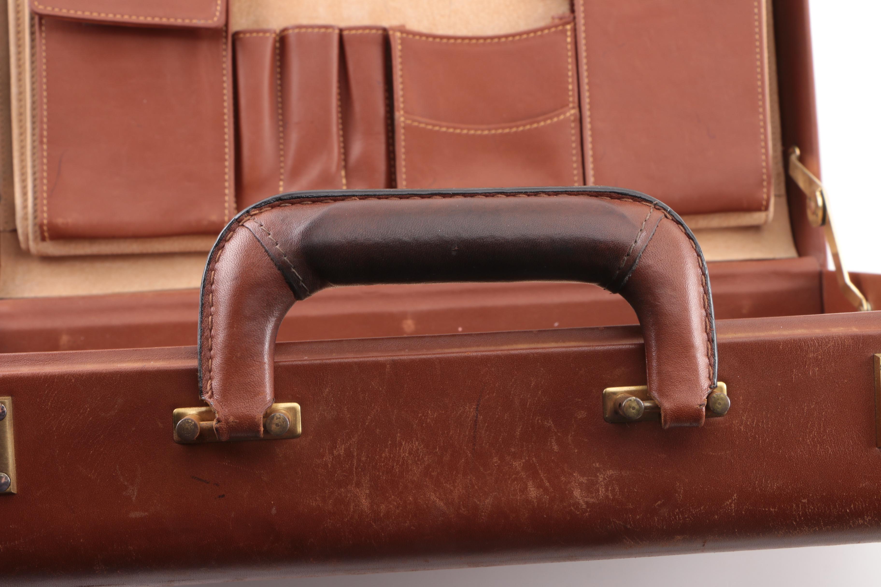 1997 Vintage Coach Brown Leather Briefcase