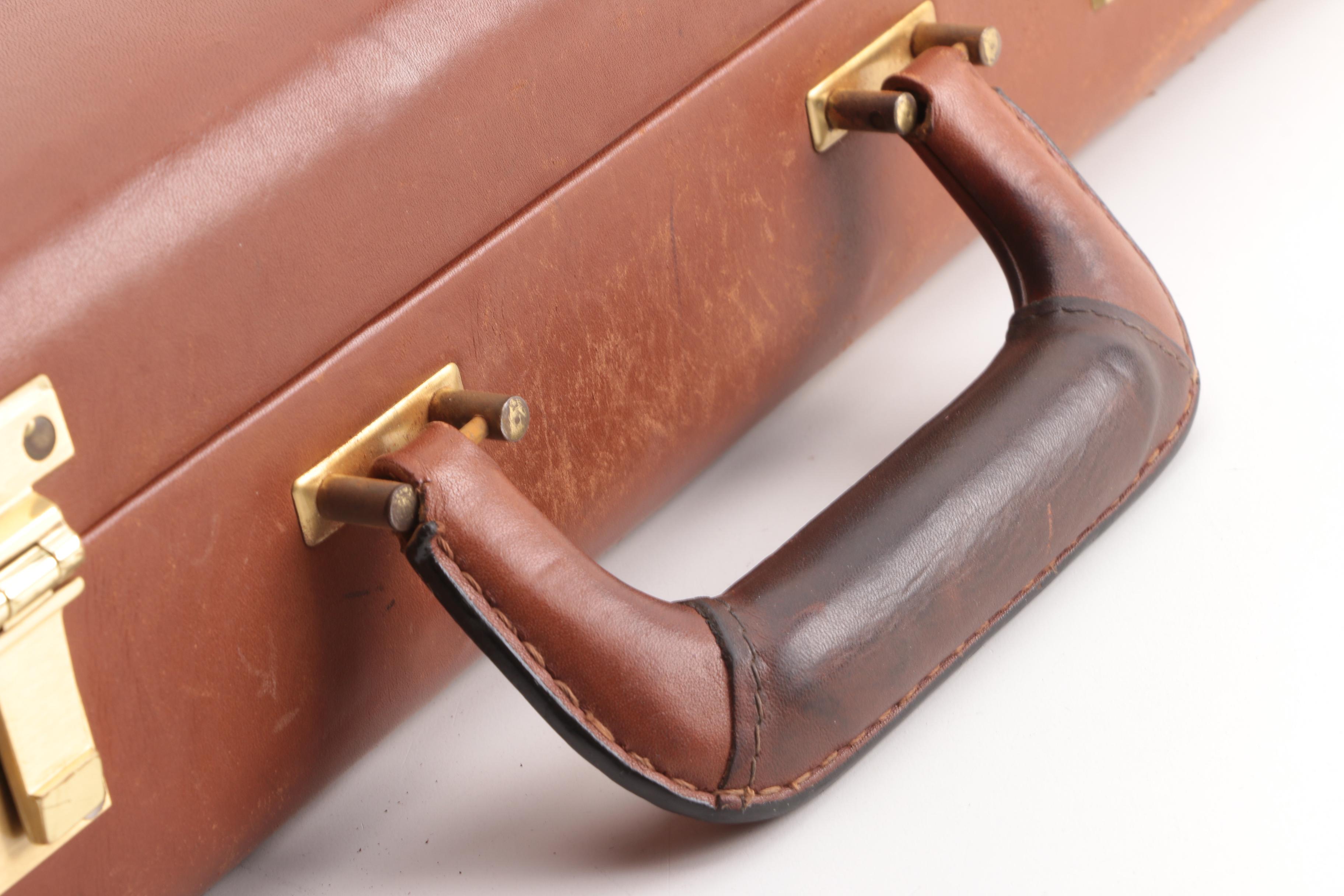 1997 Vintage Coach Brown Leather Briefcase