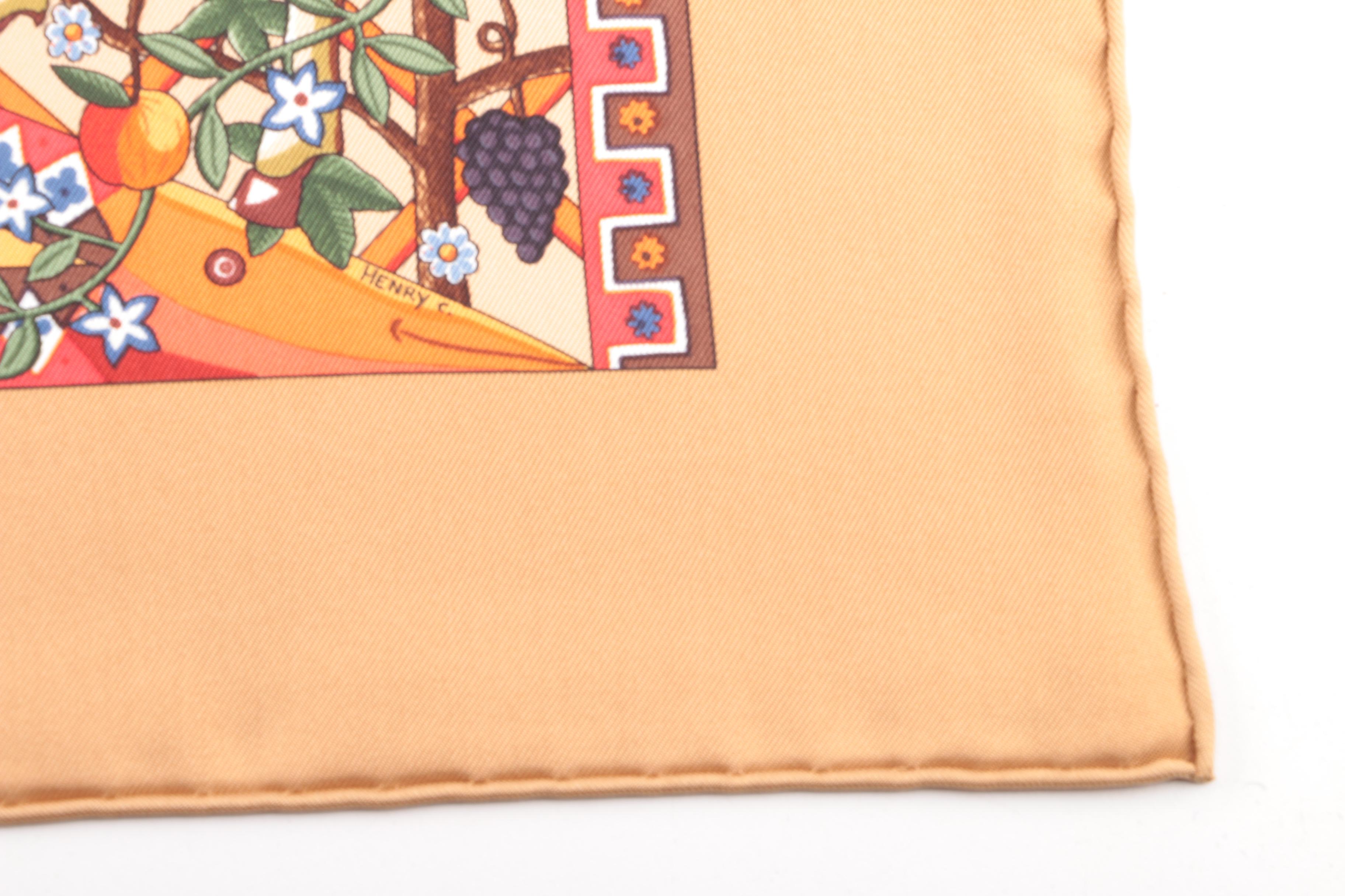 Hermès of Paris "Axis Mundi" Silk Scarf