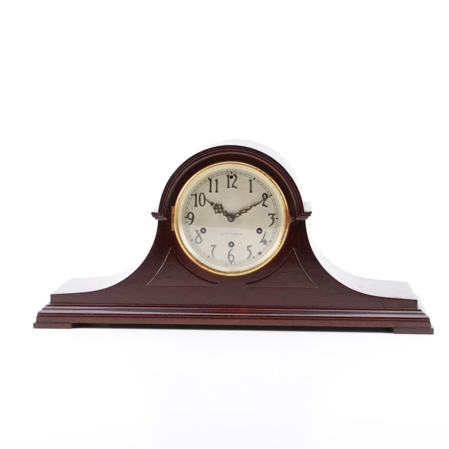 Seth Thomas "Roxbury" Vintage Tambour Mantel Clock