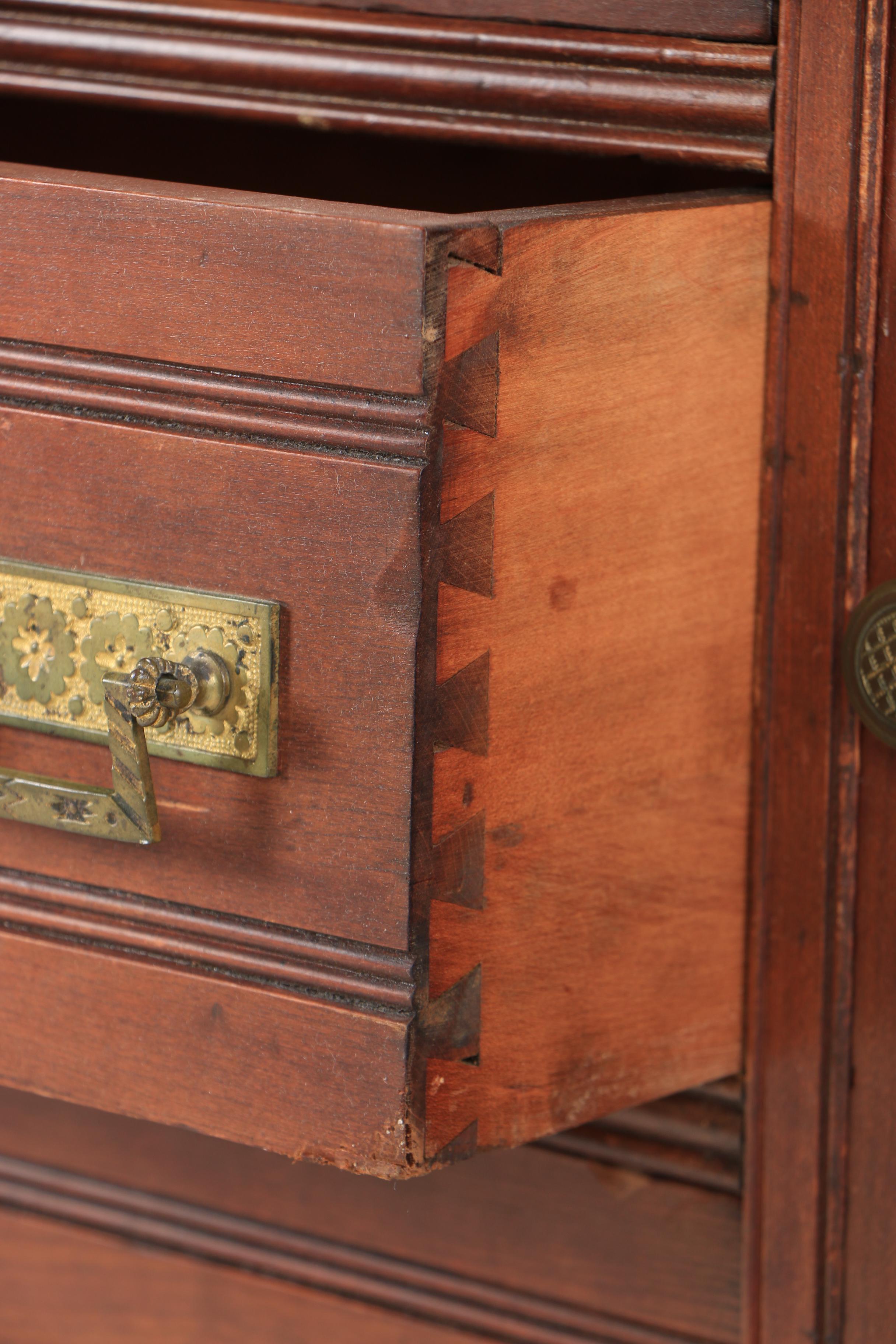 Eastlake Lockside Dresser with Hatbox Cabinet