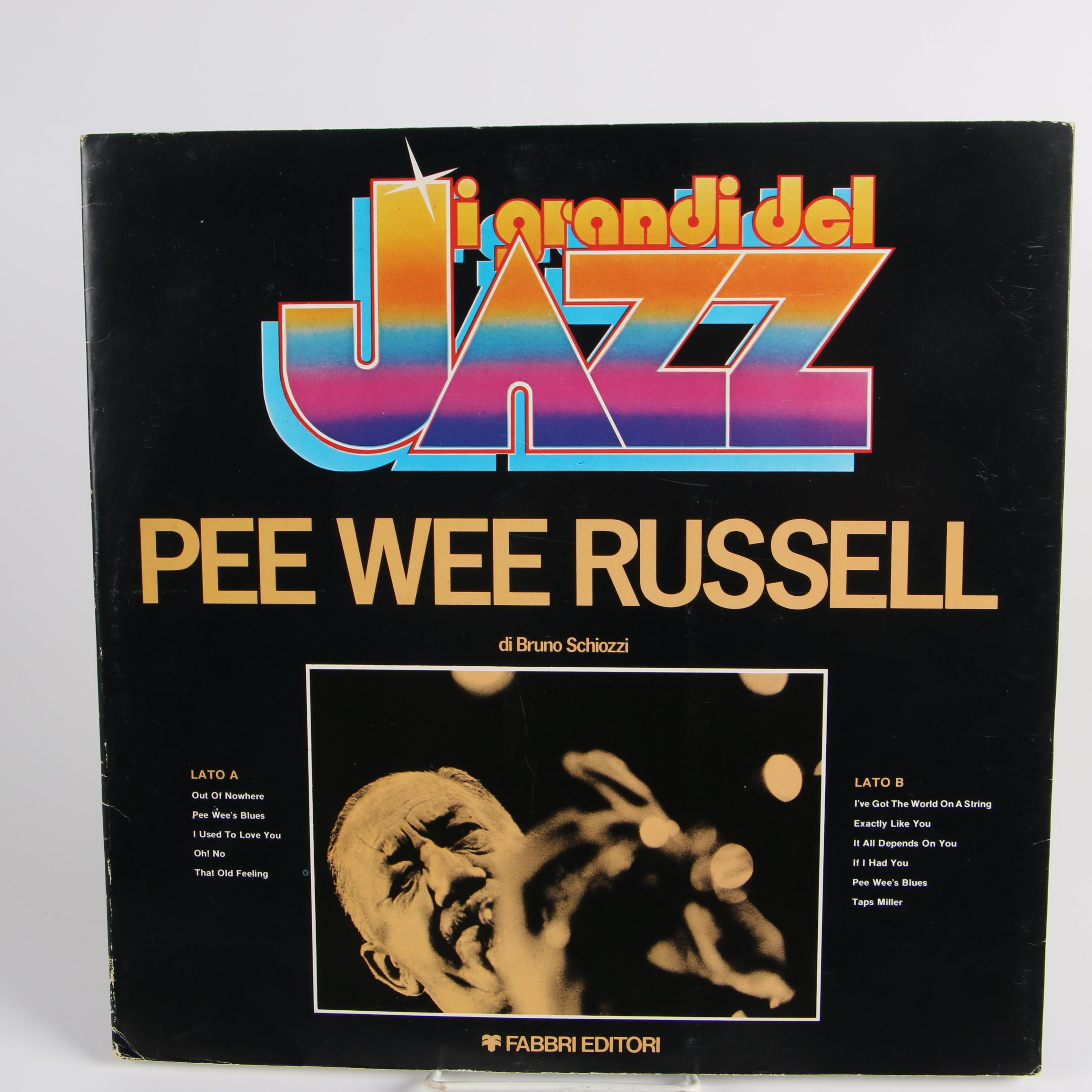 Pee Wee Russell Vintage Jazz Records "Ask Me Now!" and "I Grandi Del Jazz"