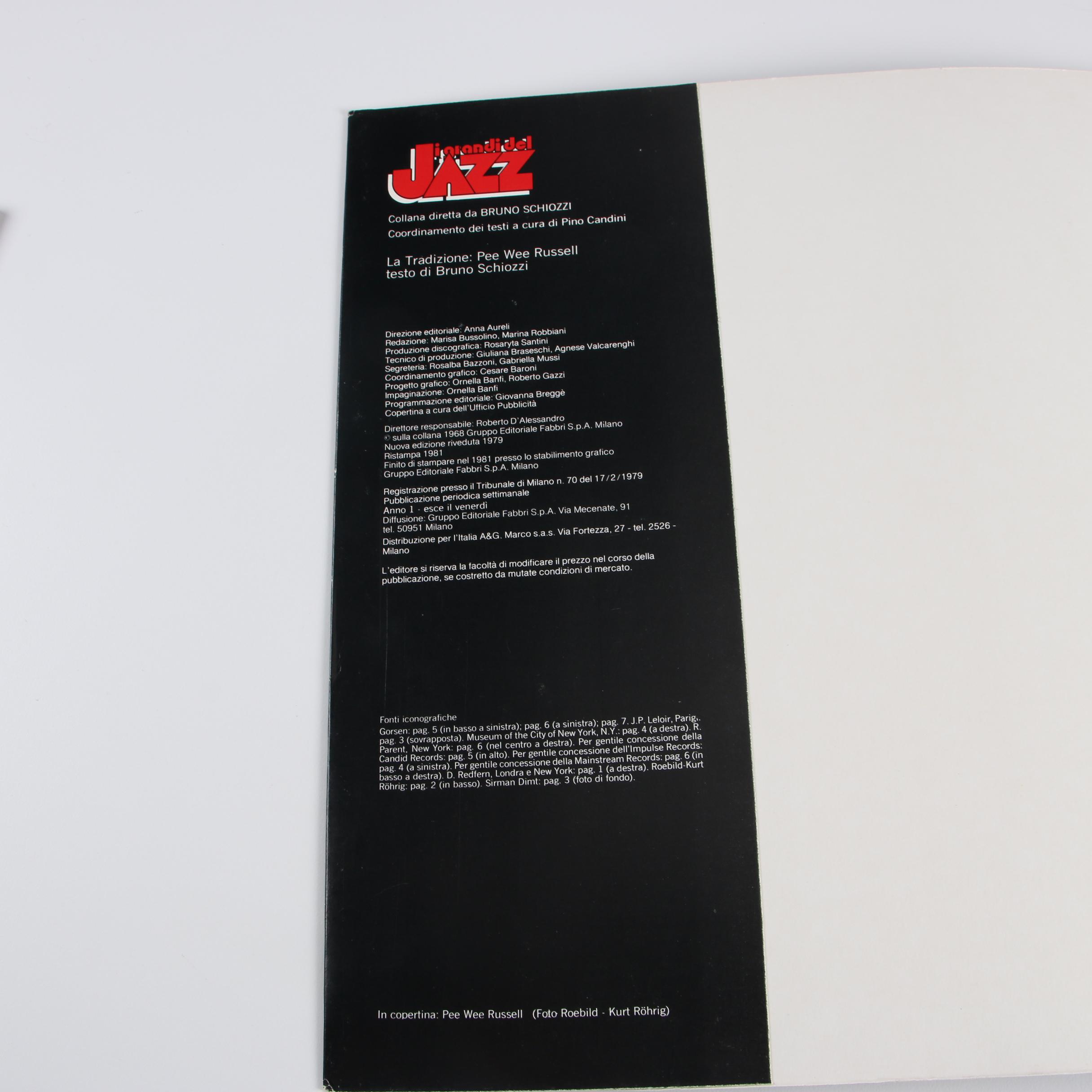 Pee Wee Russell Vintage Jazz Records "Ask Me Now!" and "I Grandi Del Jazz"