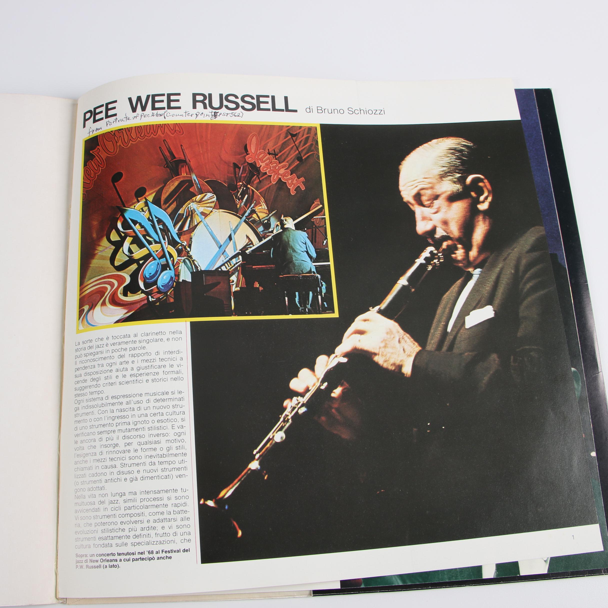 Pee Wee Russell Vintage Jazz Records "Ask Me Now!" and "I Grandi Del Jazz"