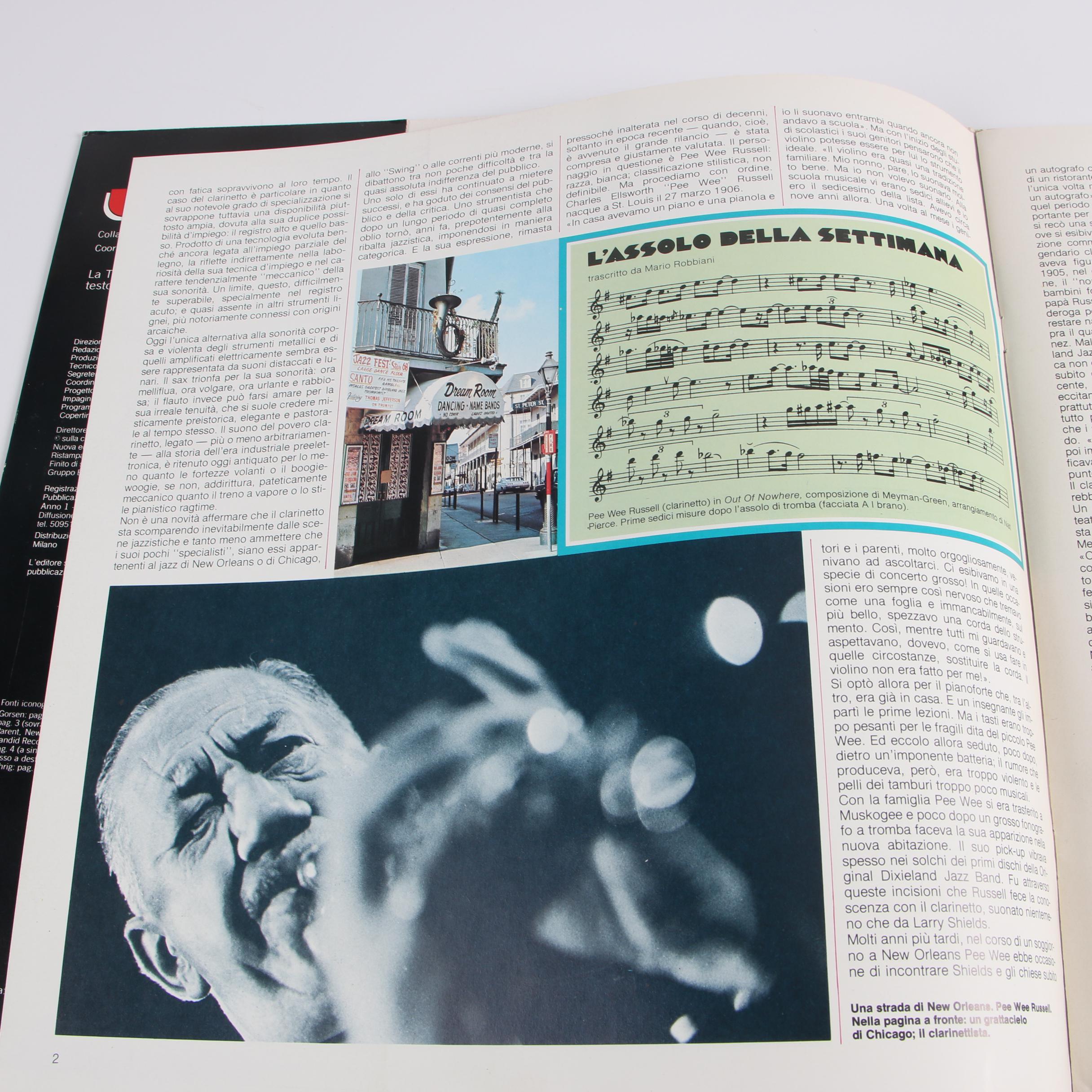 Pee Wee Russell Vintage Jazz Records "Ask Me Now!" and "I Grandi Del Jazz"