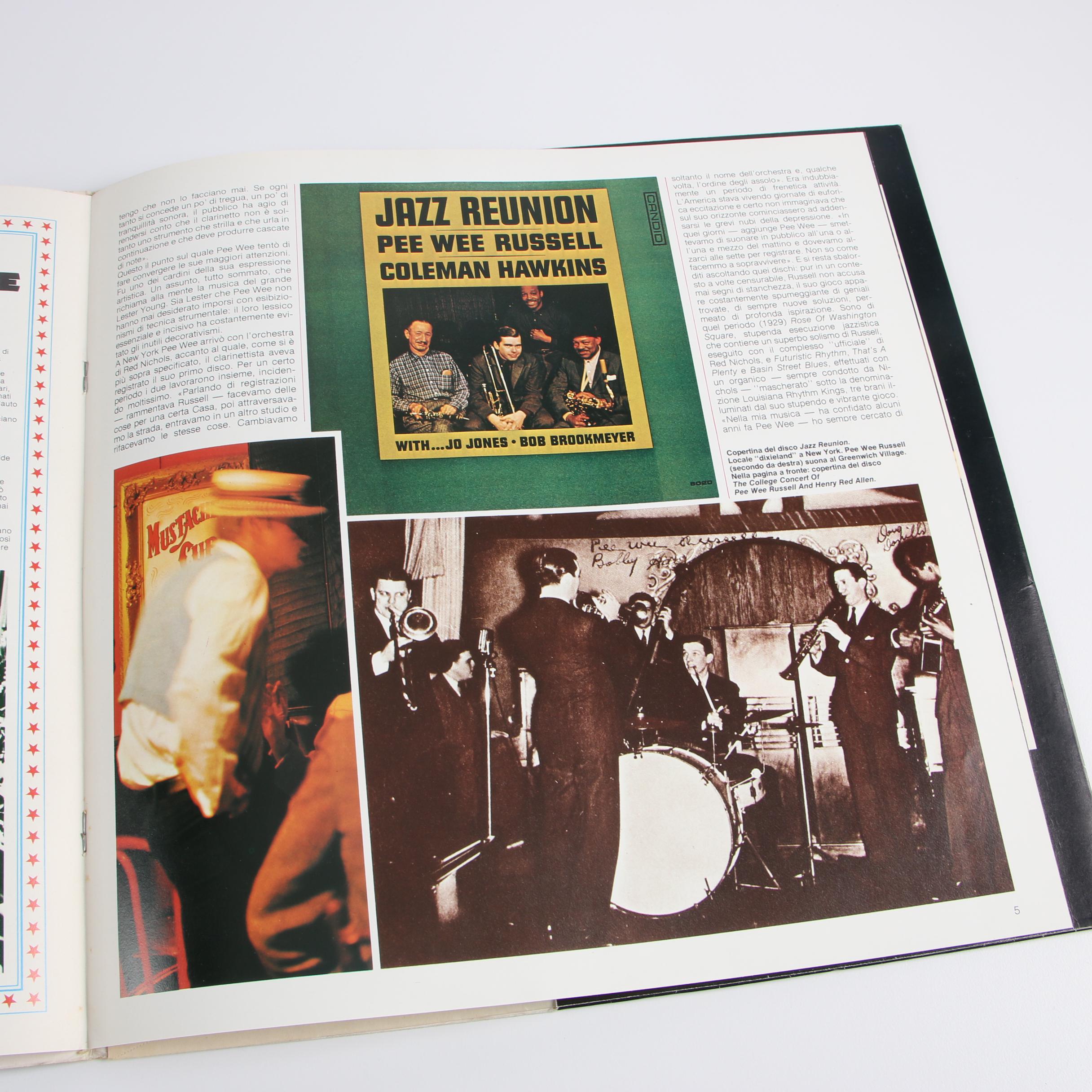 Pee Wee Russell Vintage Jazz Records "Ask Me Now!" and "I Grandi Del Jazz"