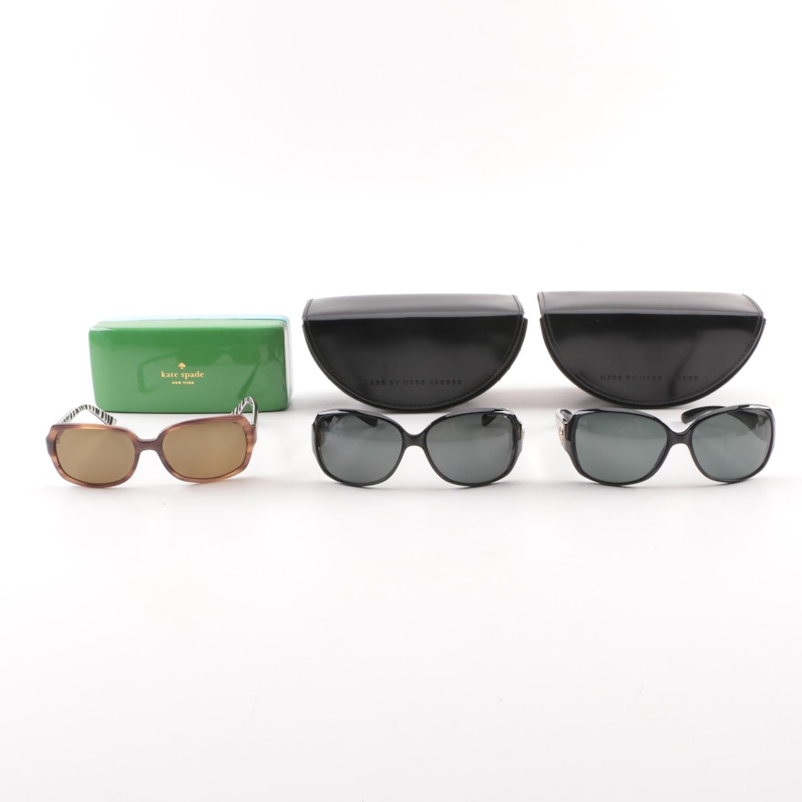 MARC by Marc Jacobs and Kate Spade New York Sunglasses with Cases