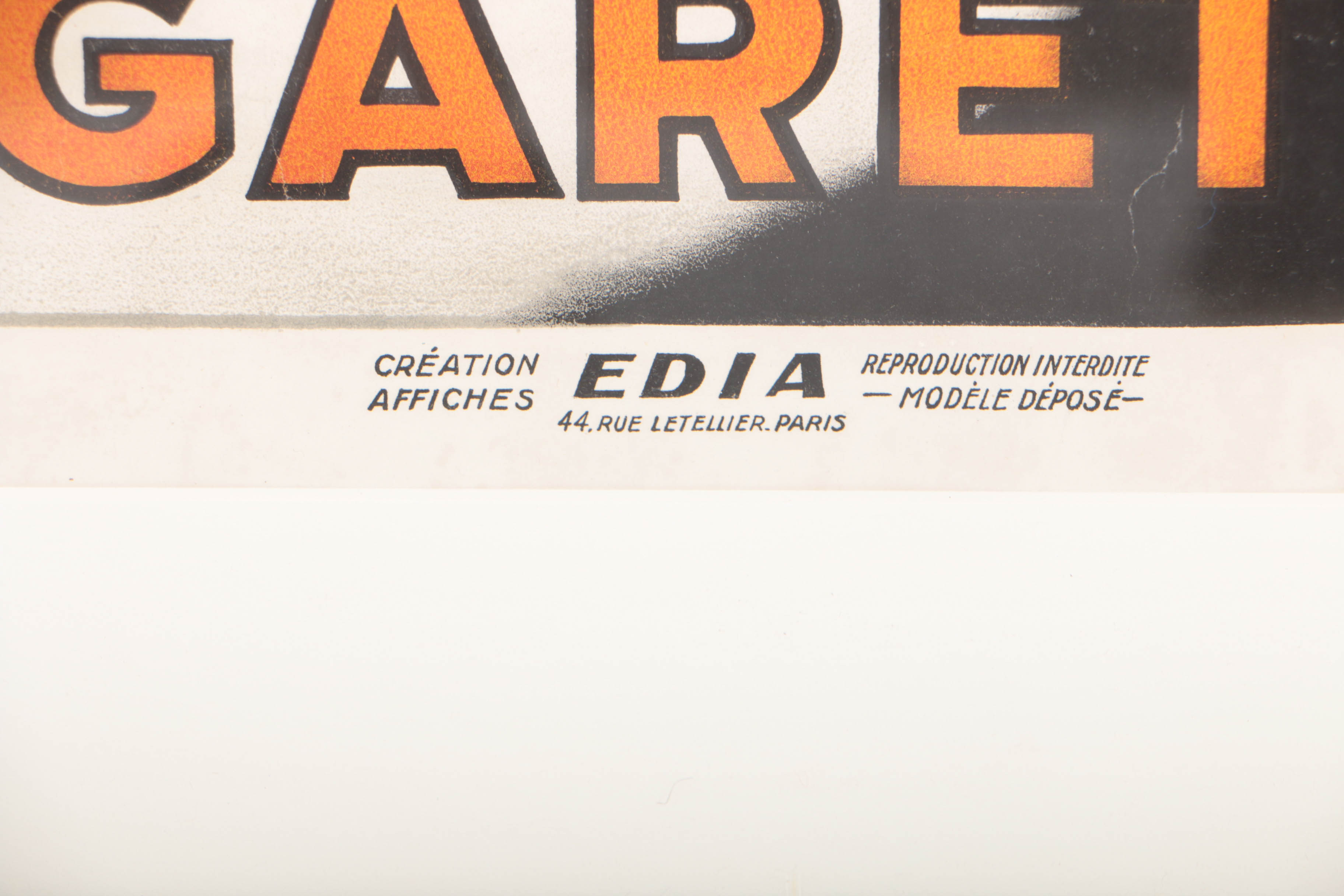 Charles Yray c.1925 Color Lithograph Poster for Pelican Cigarettes