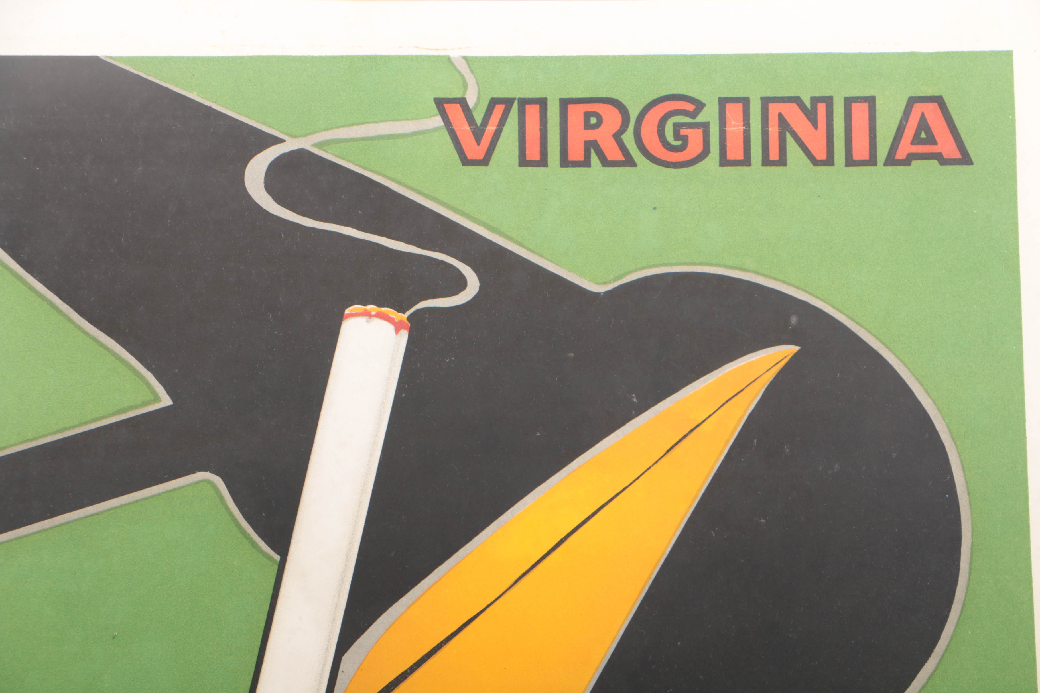 Charles Yray c.1925 Color Lithograph Poster for Pelican Cigarettes