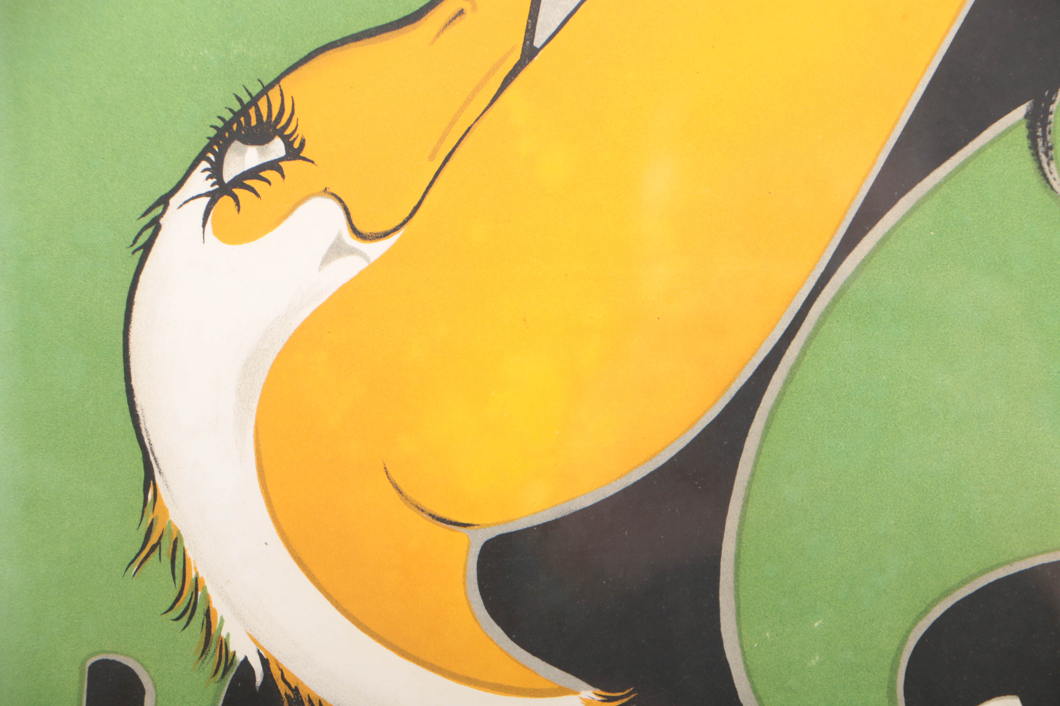 Charles Yray c.1925 Color Lithograph Poster for Pelican Cigarettes