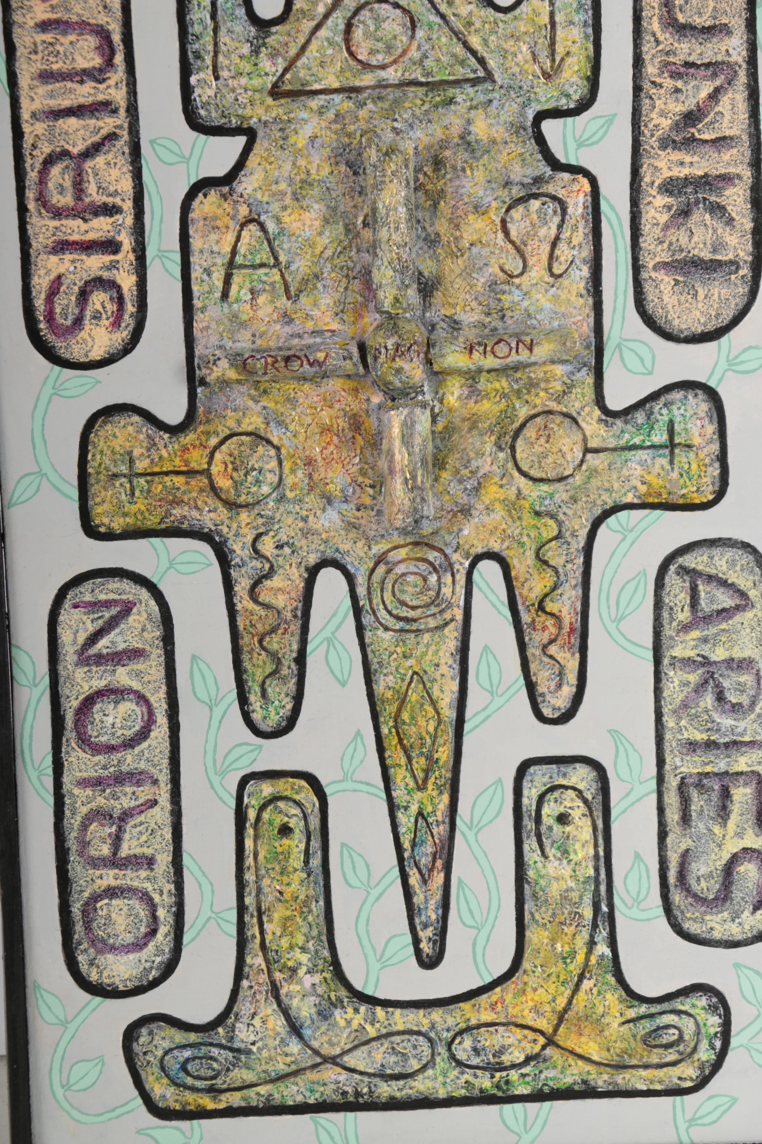 Grif Bates Mixed Media Composition "Pre-Darwinian Man"