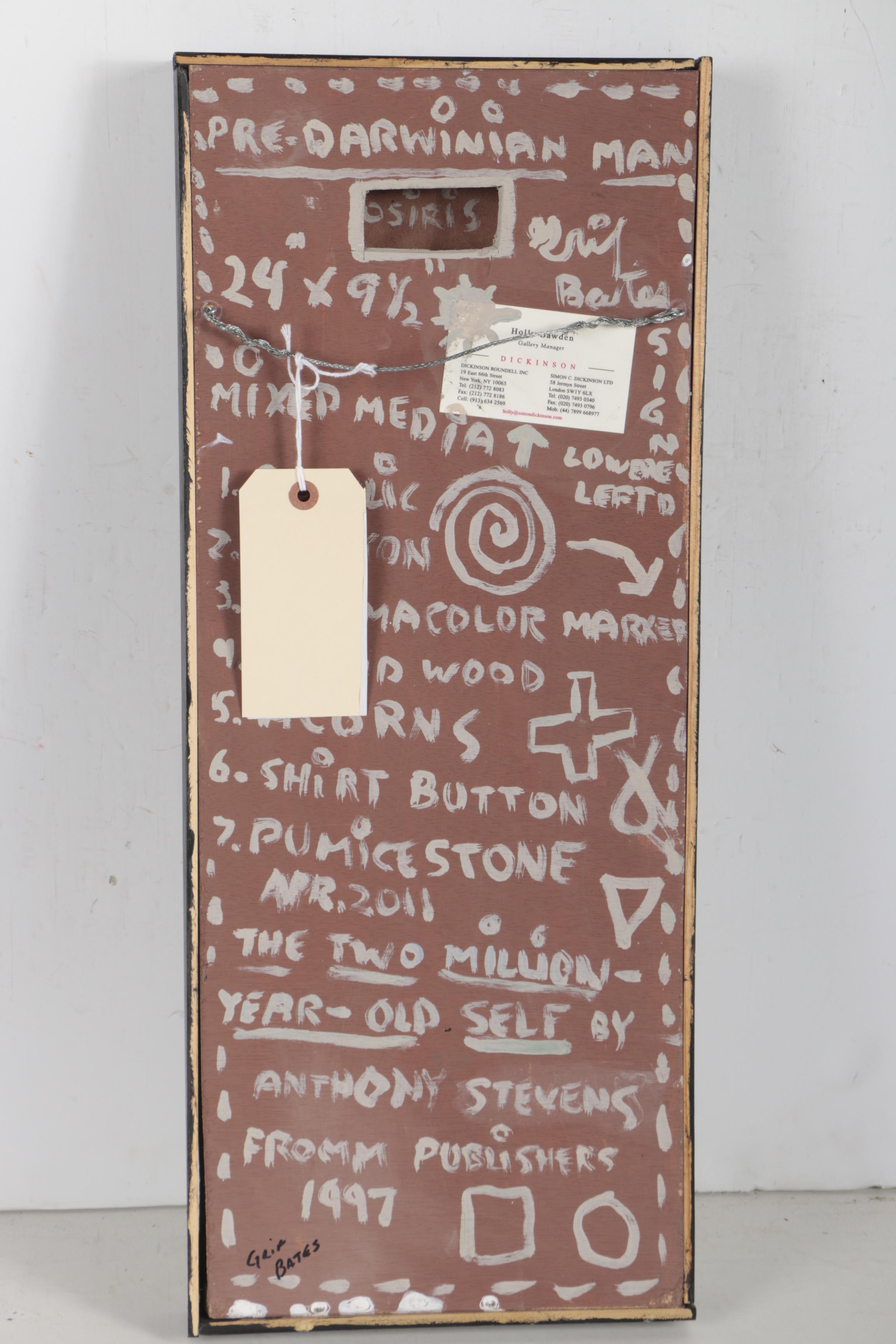 Grif Bates Mixed Media Composition "Pre-Darwinian Man"