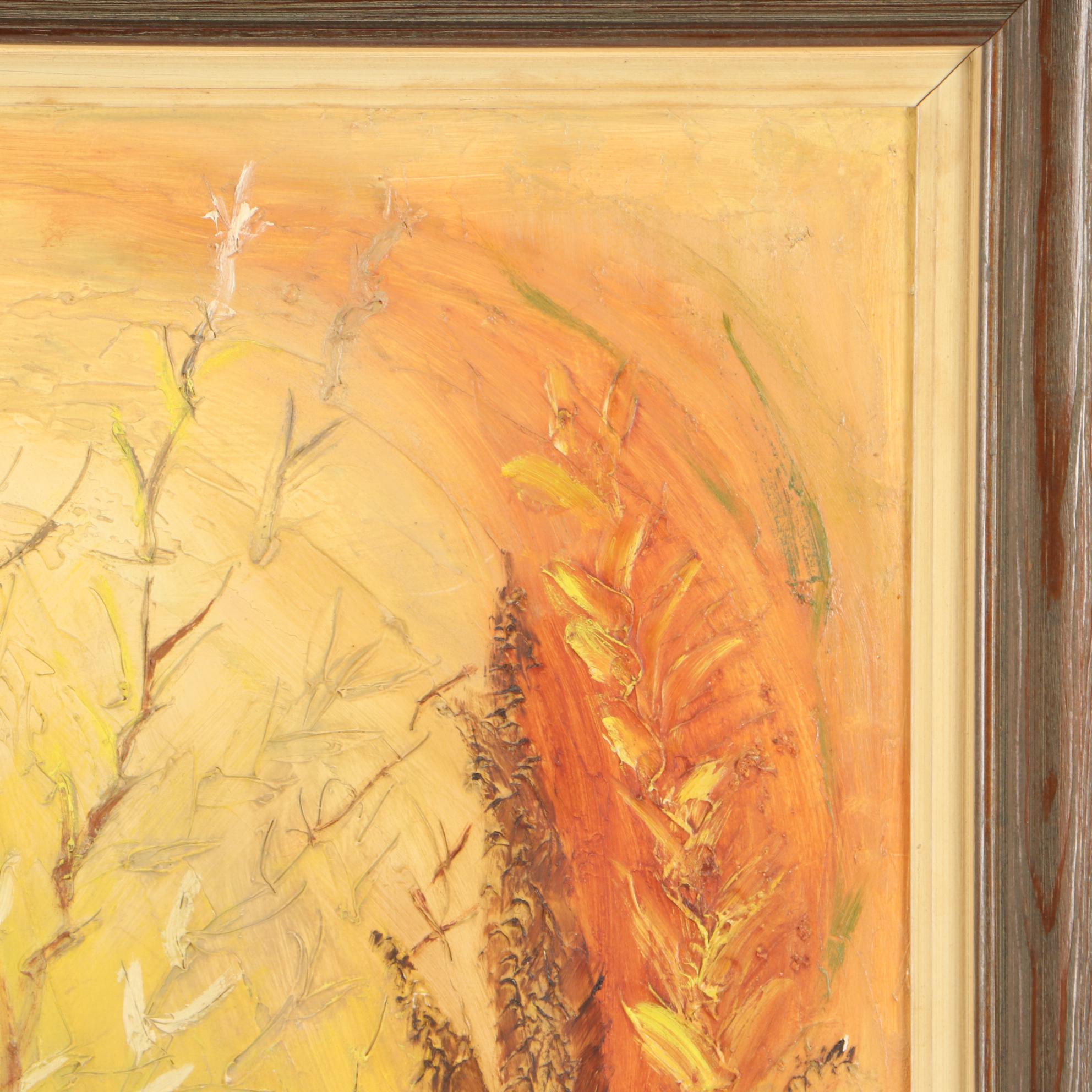 Helen Wessel Abstract Oil Painting