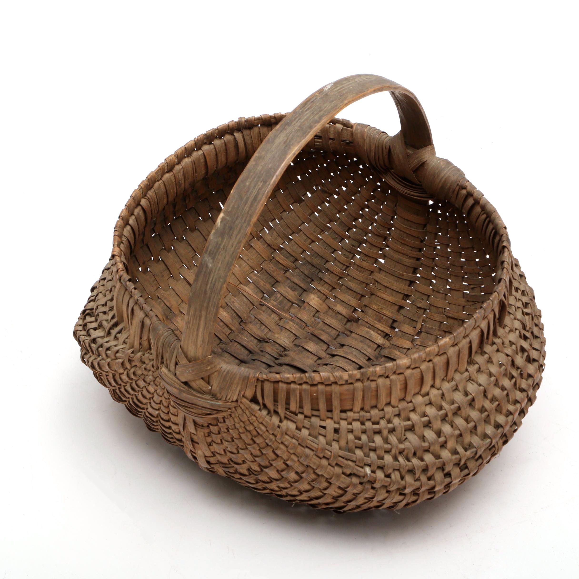 Vintage Woven Egg Basket