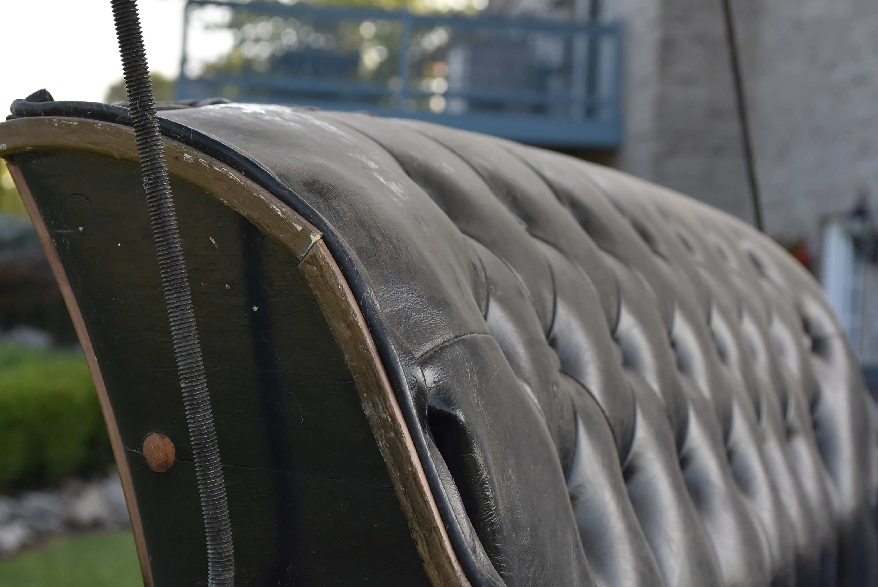 Late 19th Century Natural Oak And  Black Horse Drawn Buggy