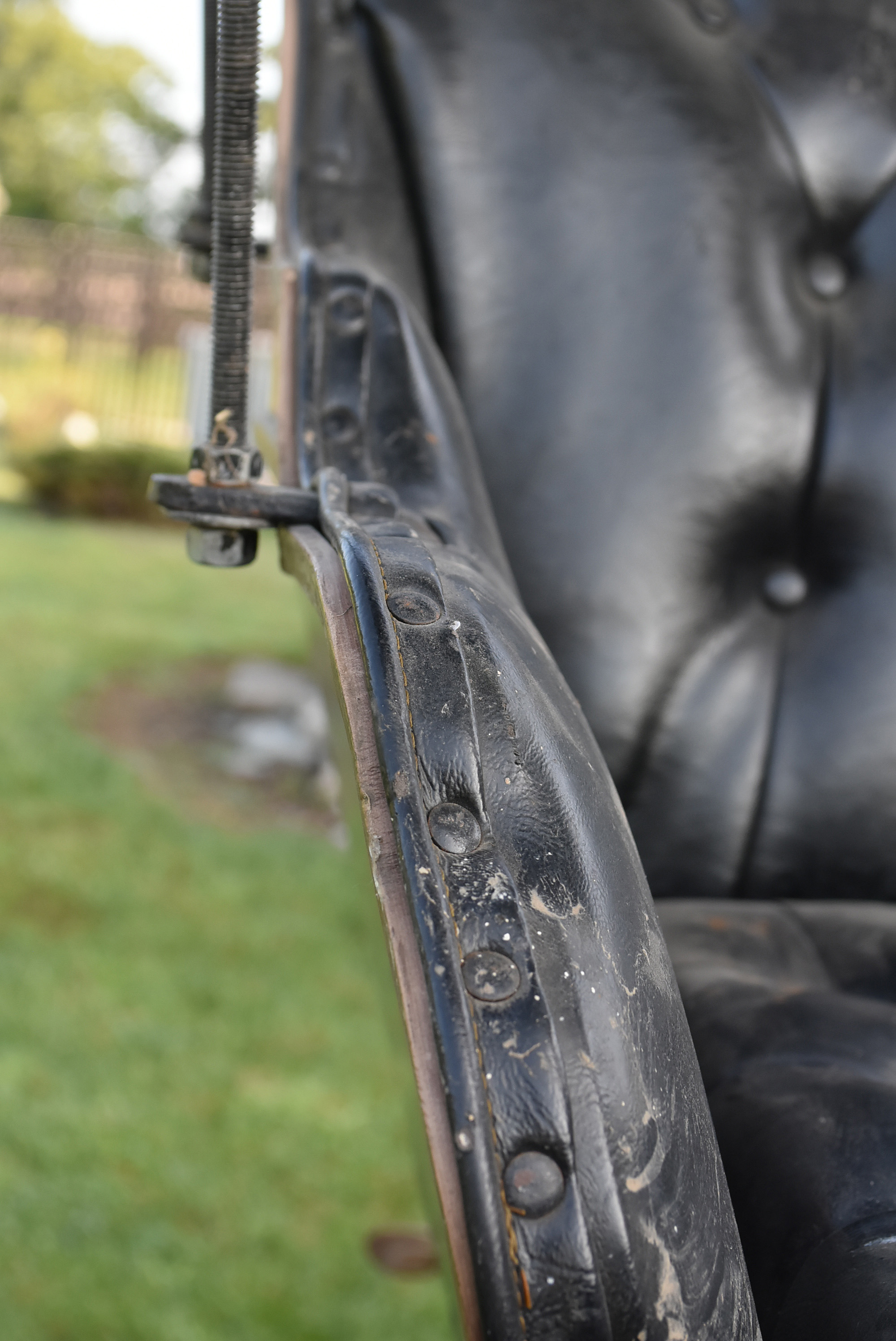 Late 19th Century Natural Oak And  Black Horse Drawn Buggy