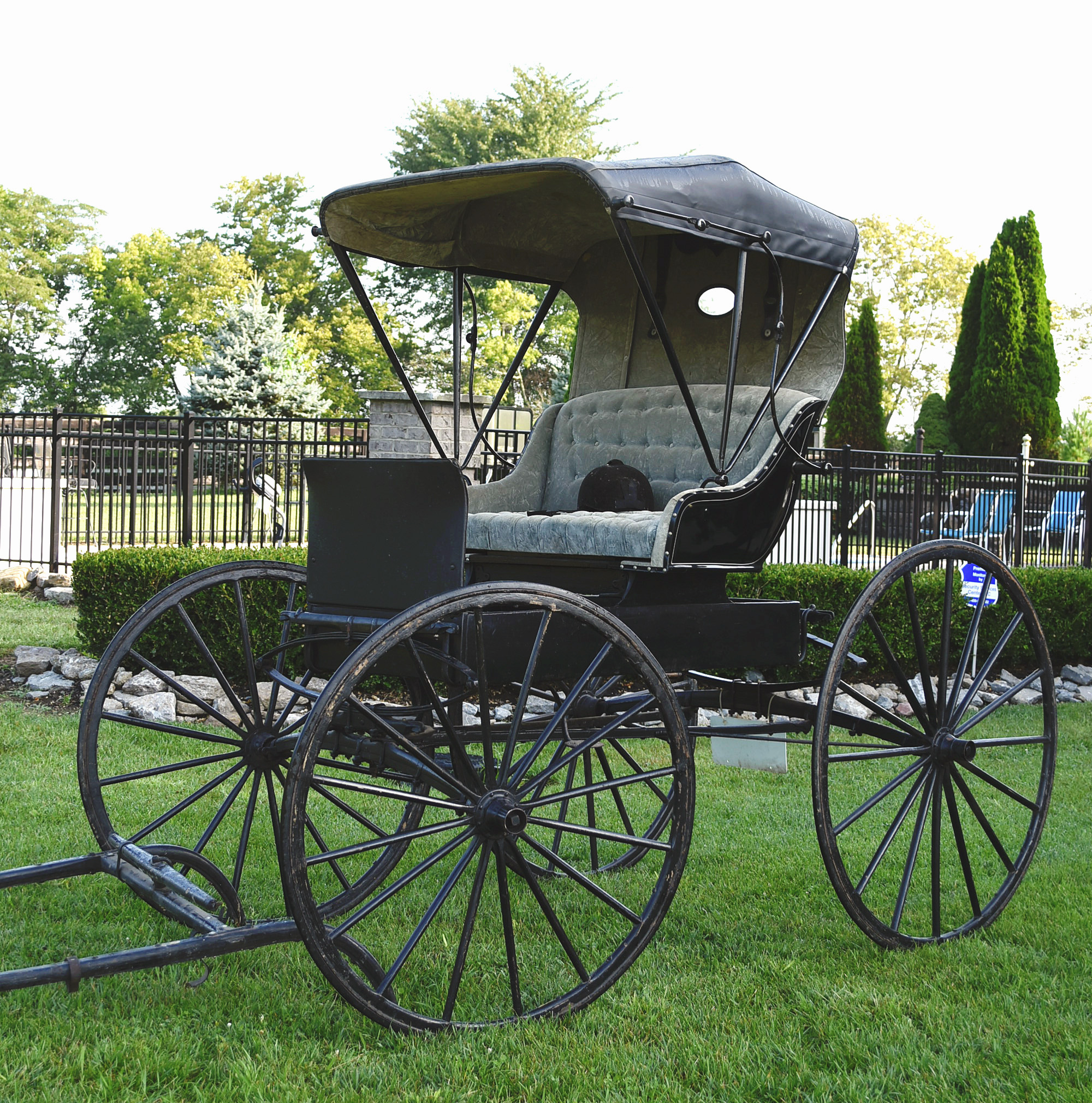 Early 20th Century JK Lingo Hardware, Lebanon Ohio, Horse Drawn Buggy