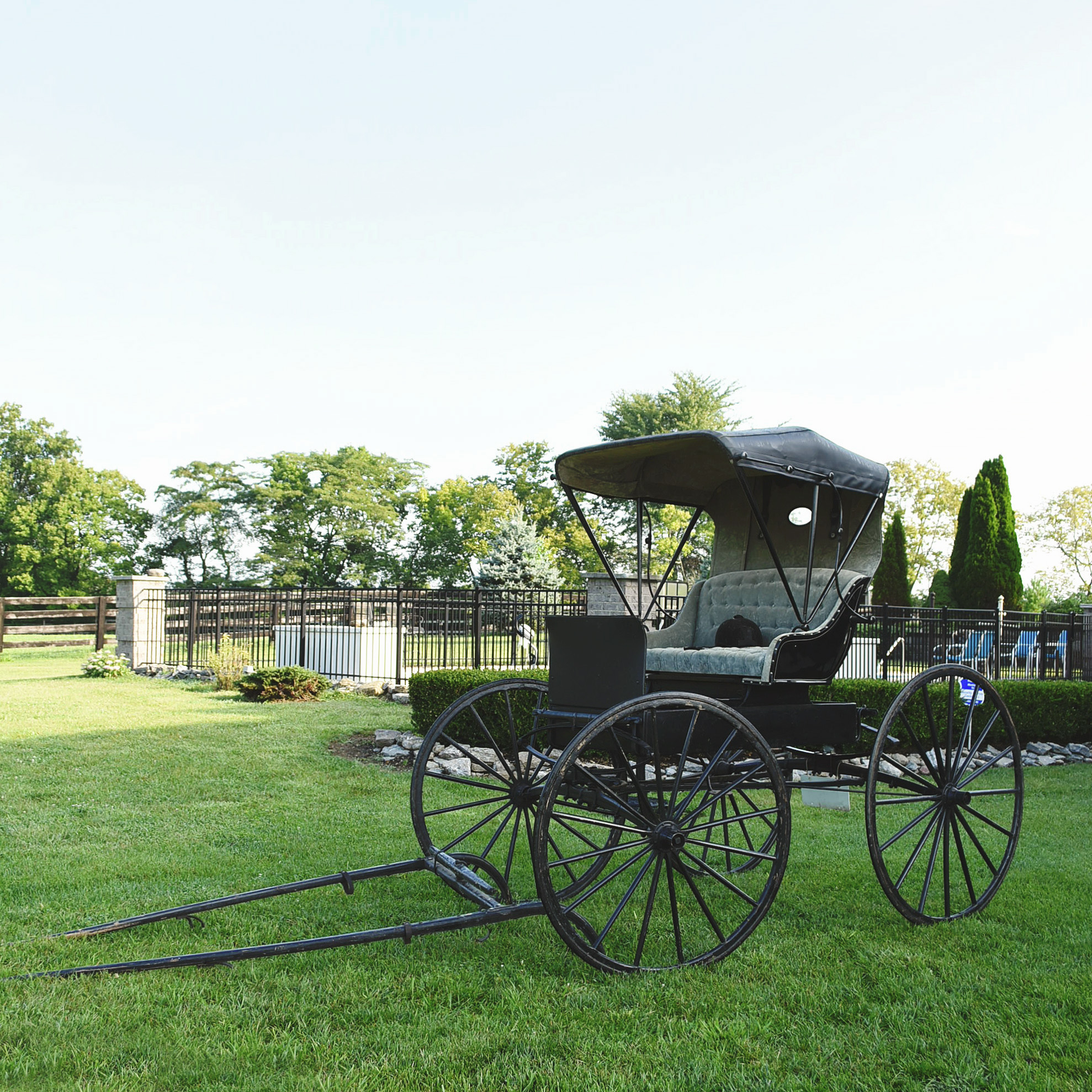 Early 20th Century JK Lingo Hardware, Lebanon Ohio, Horse Drawn Buggy