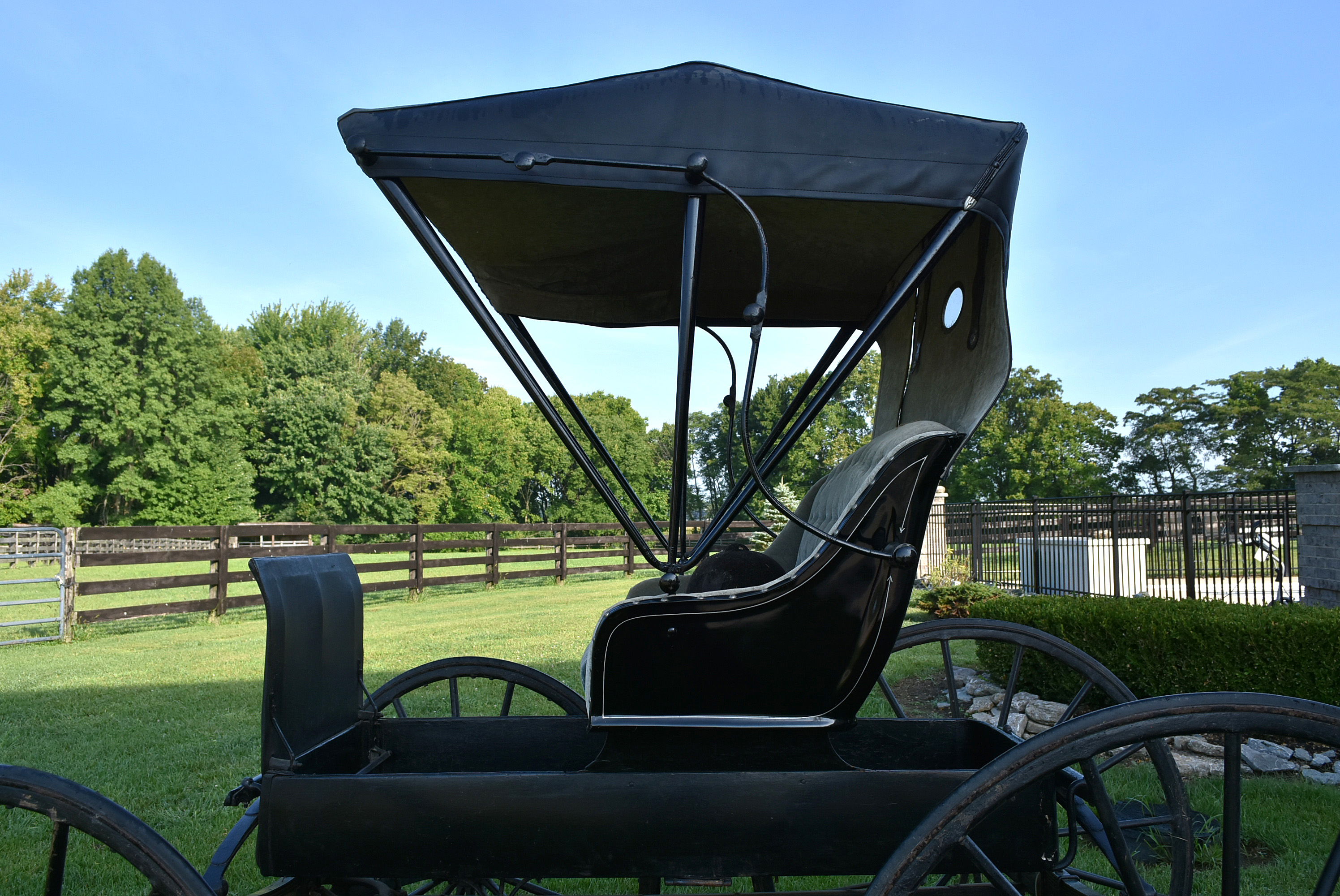 Early 20th Century JK Lingo Hardware, Lebanon Ohio, Horse Drawn Buggy
