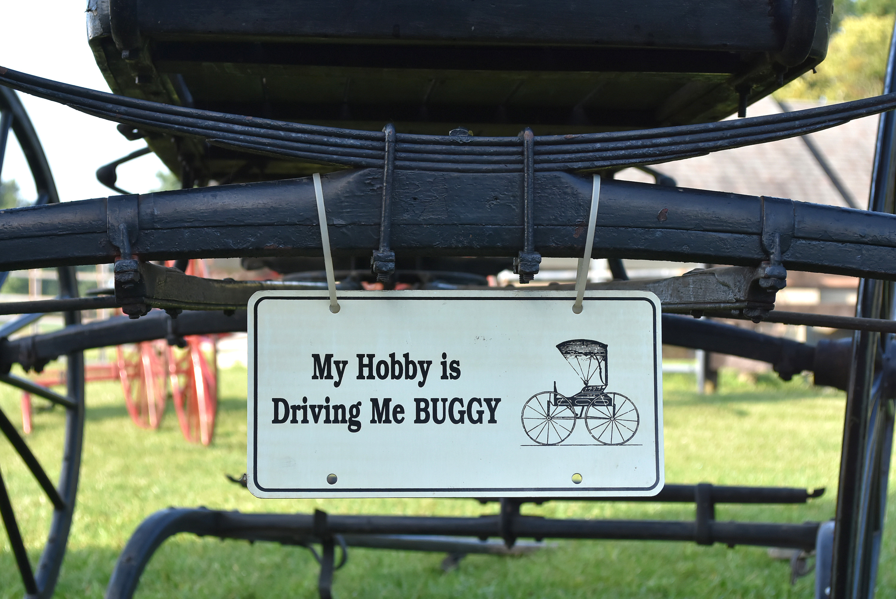 Early 20th Century JK Lingo Hardware, Lebanon Ohio, Horse Drawn Buggy