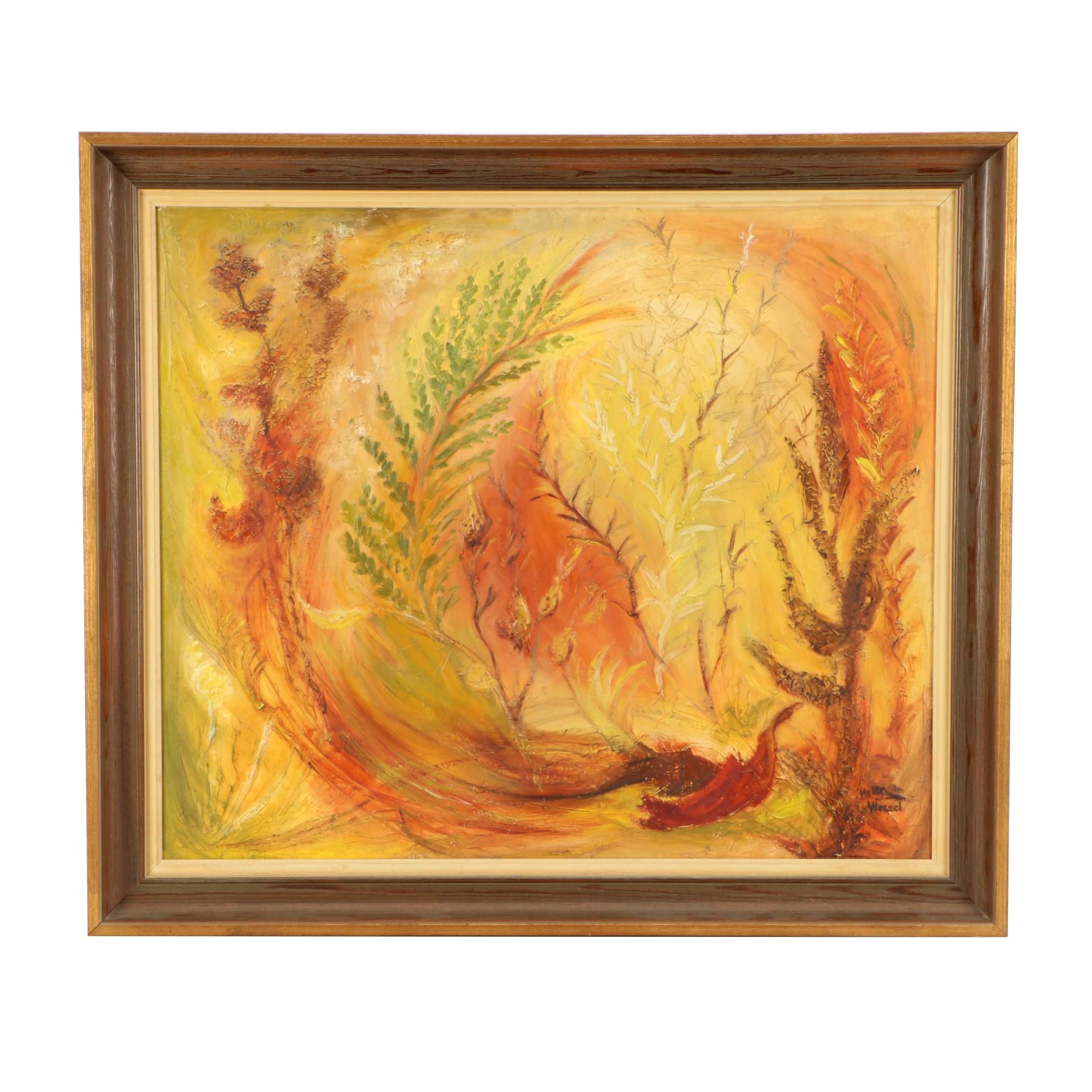 Helen Wessel Abstract Oil Painting