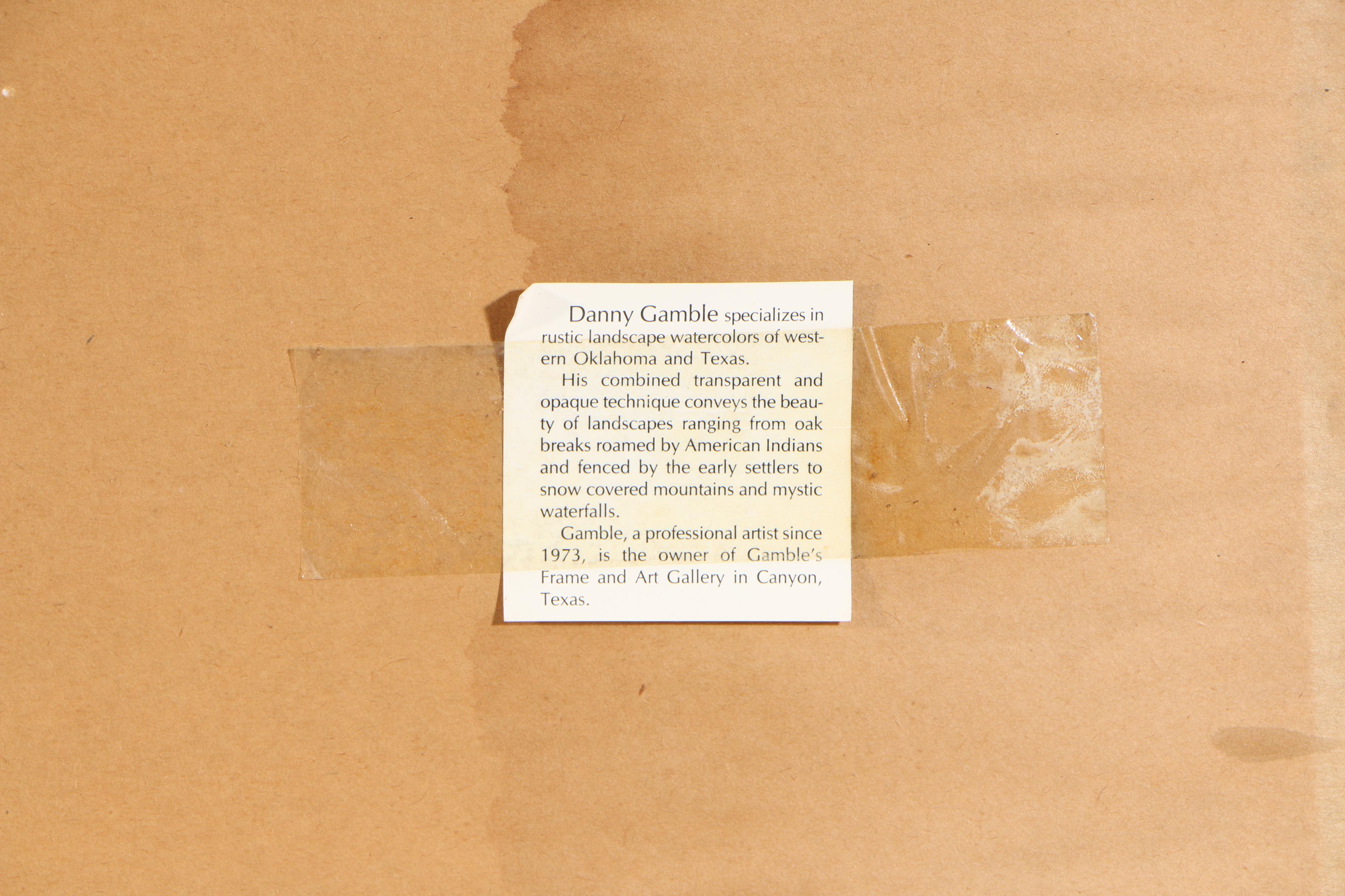 Danny Gamble Offset Lithograph "Pueblo"