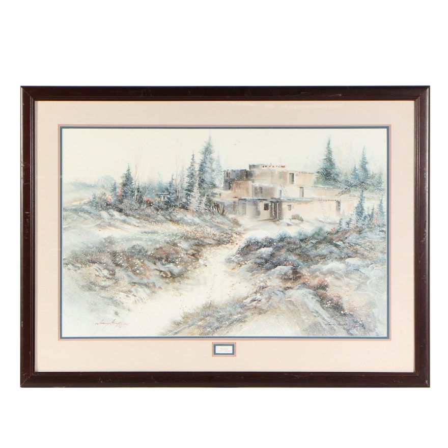 Danny Gamble Offset Lithograph "Pueblo"