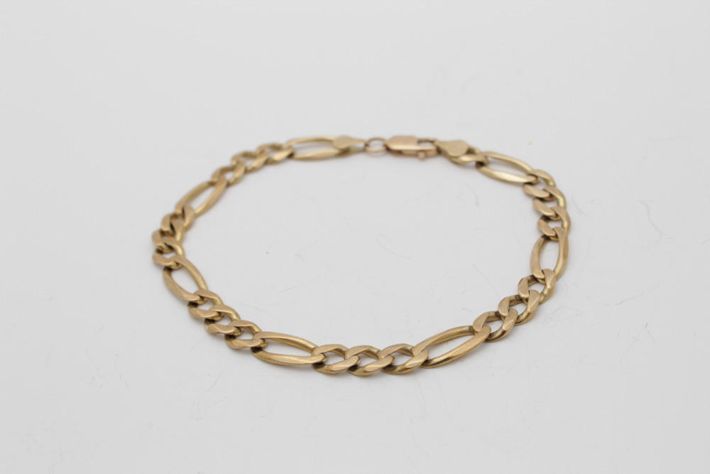 14K Yellow Gold Chain Bracelet