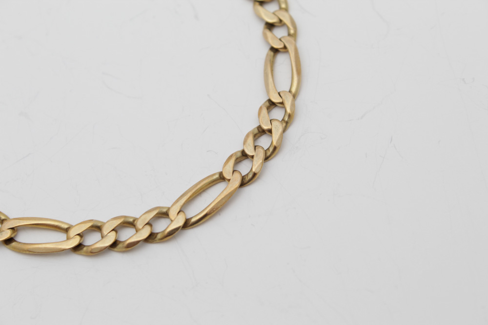 14K Yellow Gold Chain Bracelet