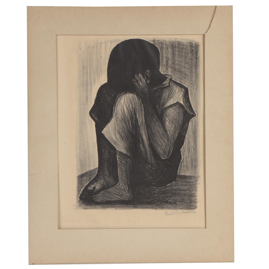 Jésus Escobedo Limited Edition Early 20th Century Lithograph