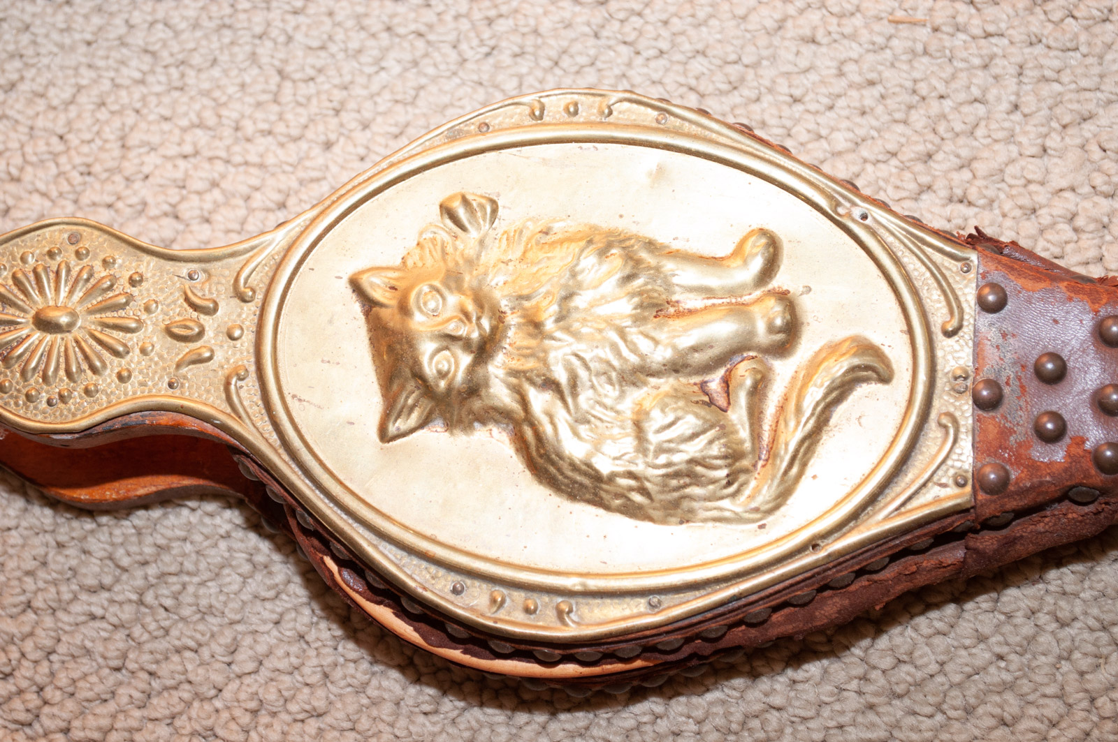 Brass Bed Warmer and Bellows