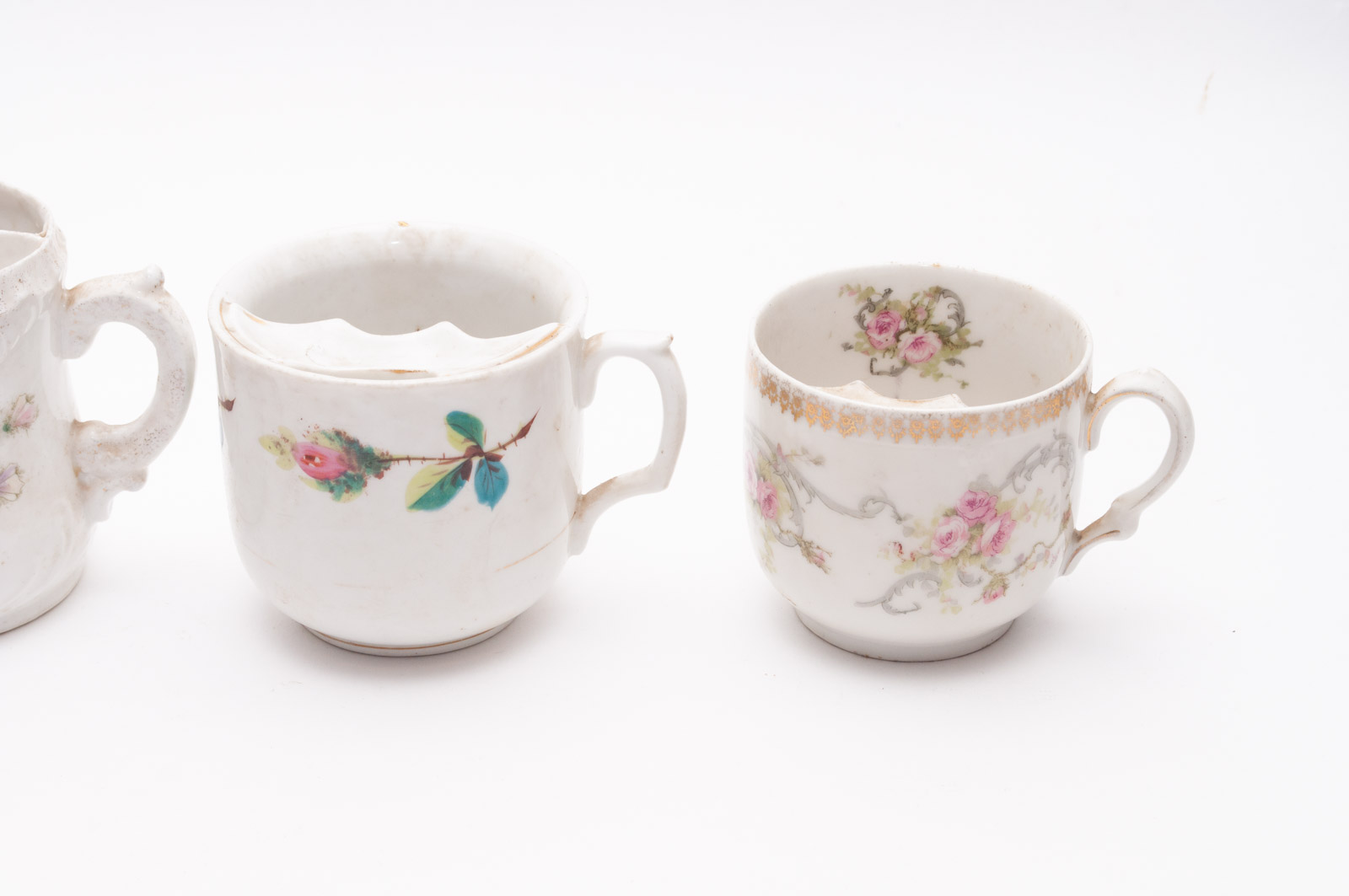 Antique Mustache Cups Including Zeh, Scherzer & Co. "Mignon"