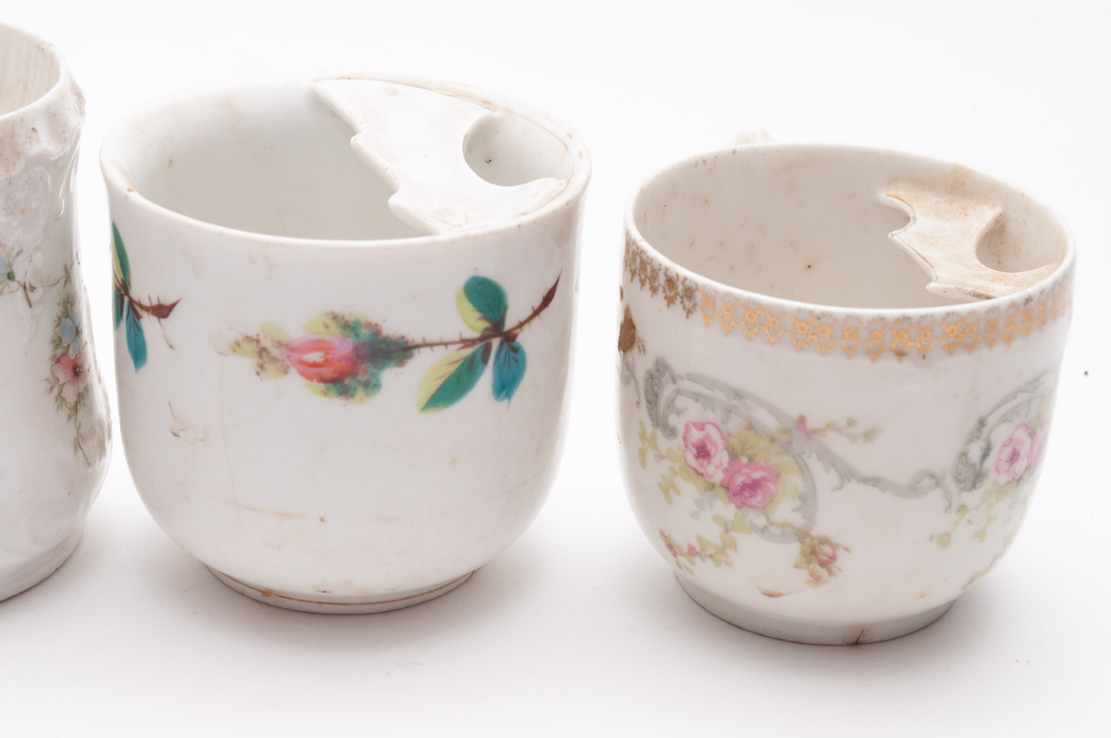 Antique Mustache Cups Including Zeh, Scherzer & Co. "Mignon"