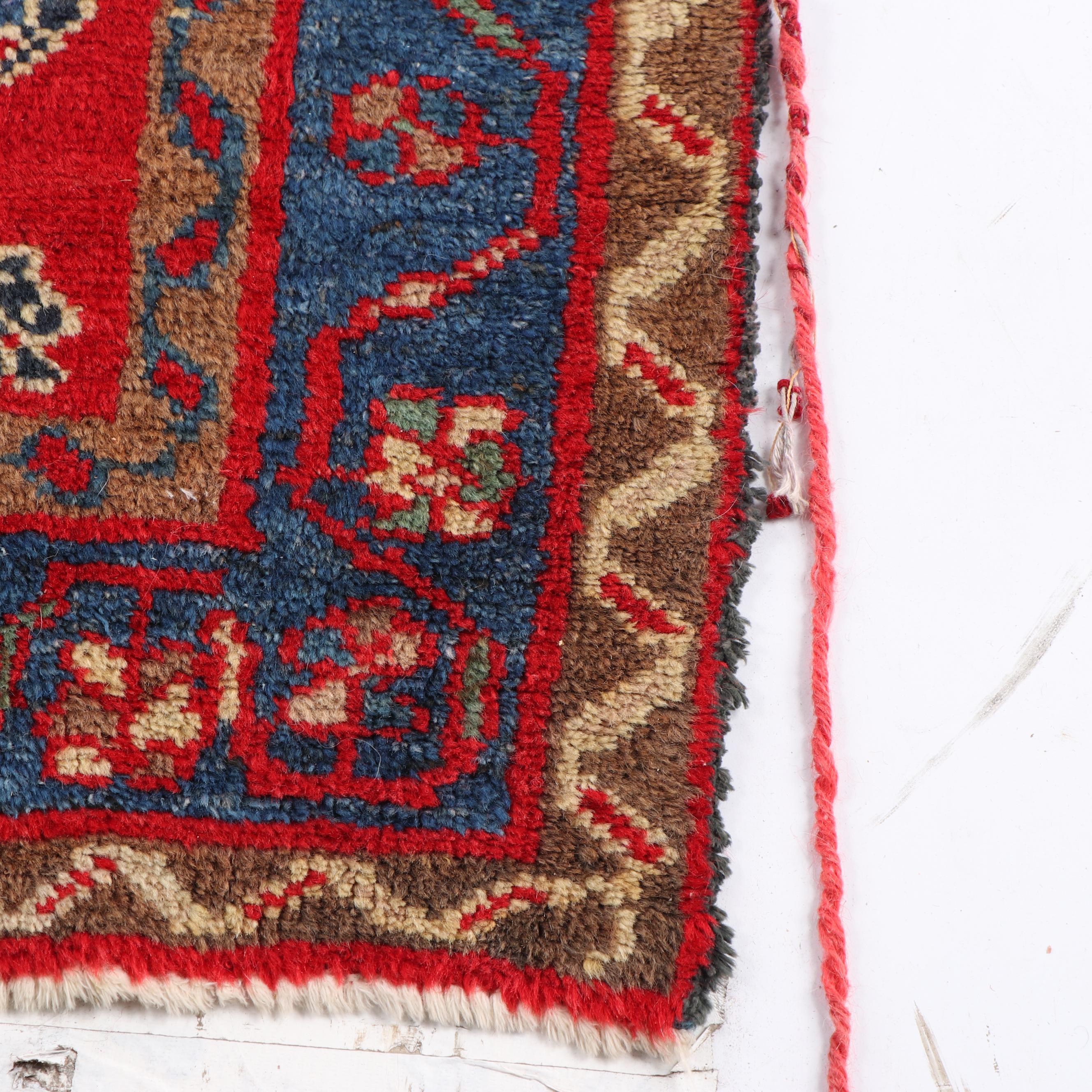 Hand-Knotted Kurdish Wool Area Rug