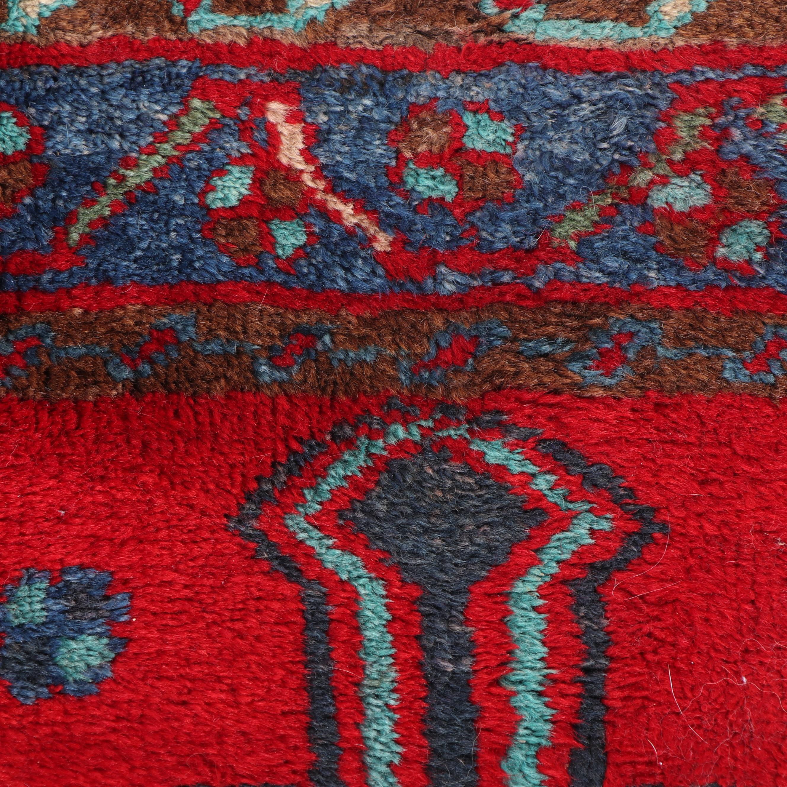 Hand-Knotted Kurdish Wool Area Rug