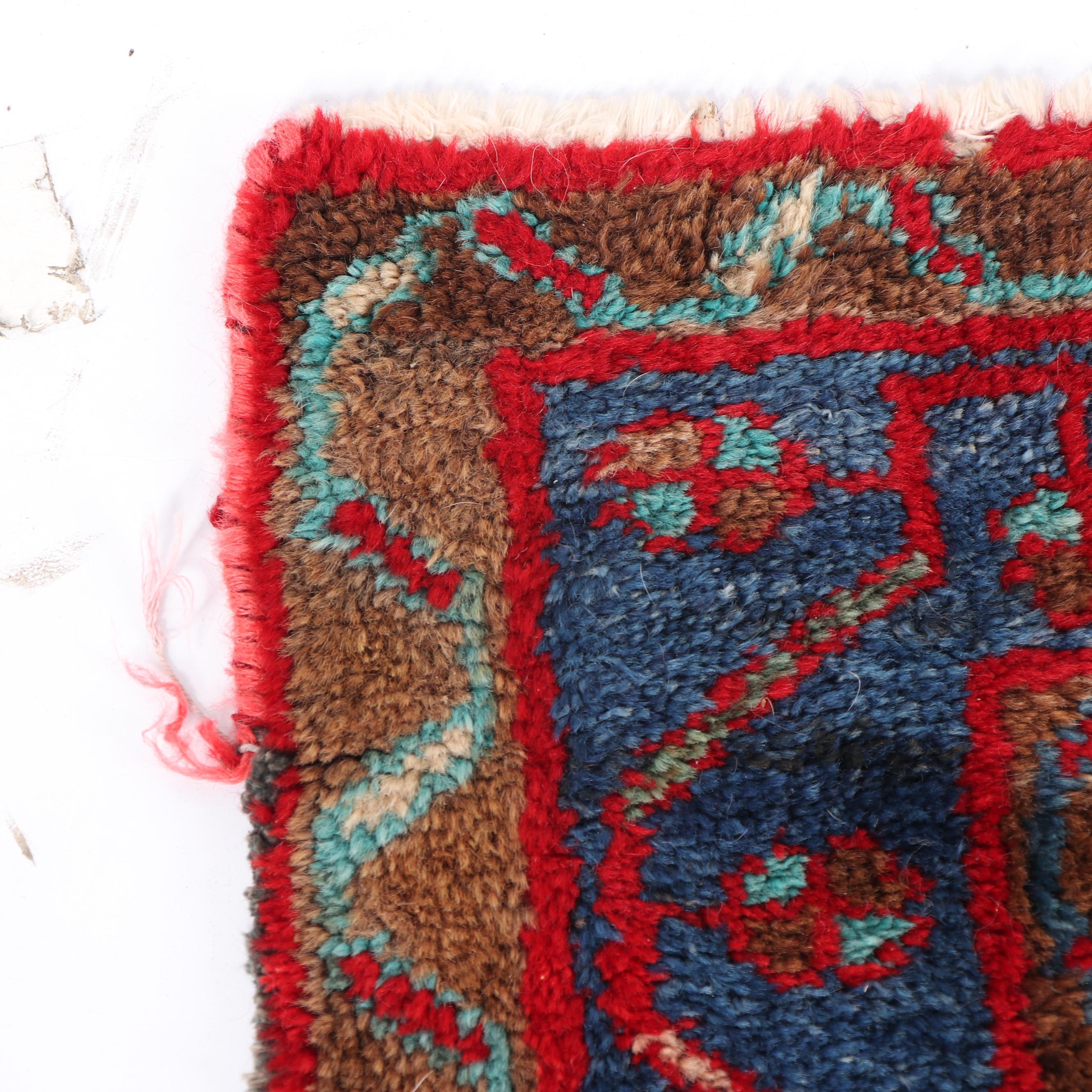 Hand-Knotted Kurdish Wool Area Rug