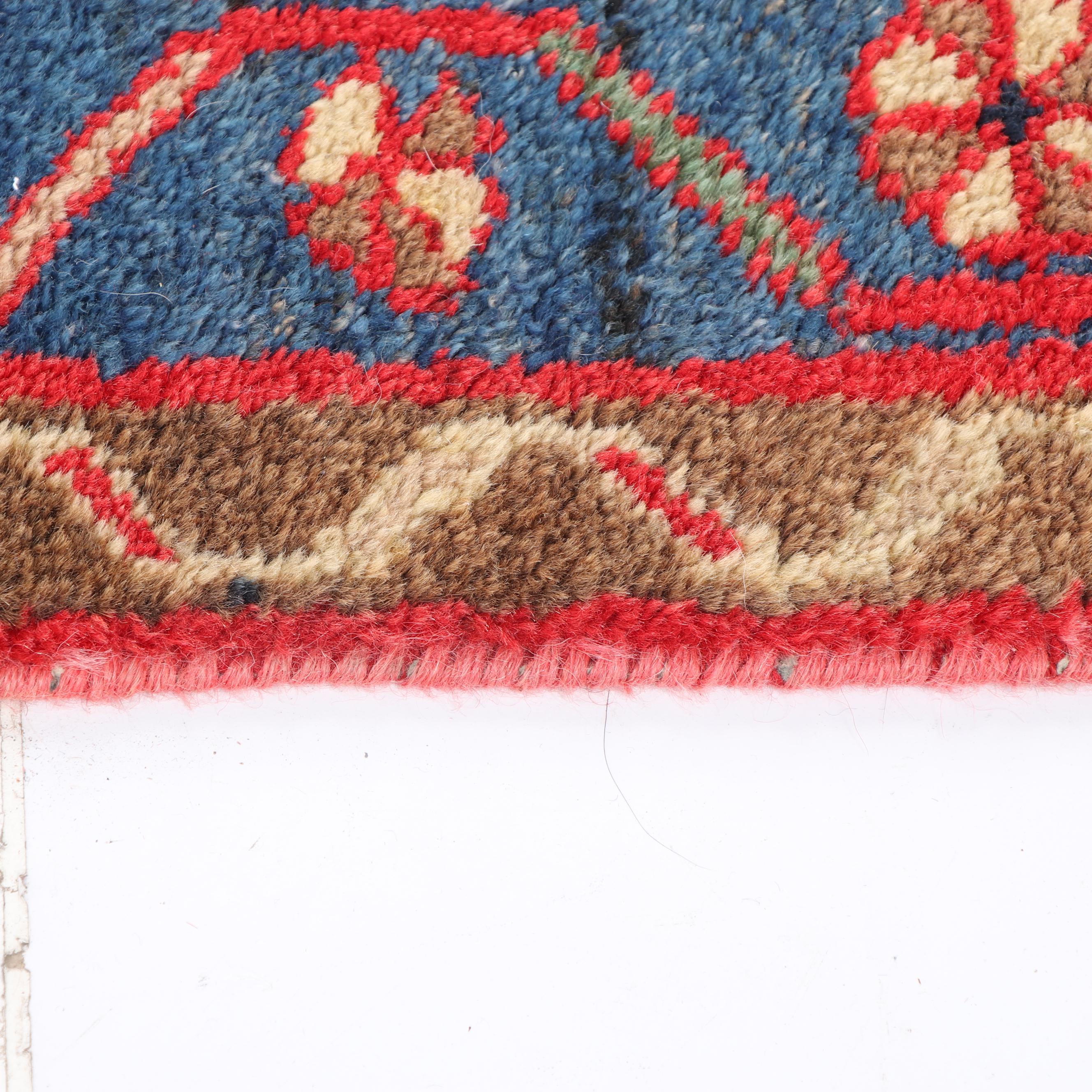 Hand-Knotted Kurdish Wool Area Rug