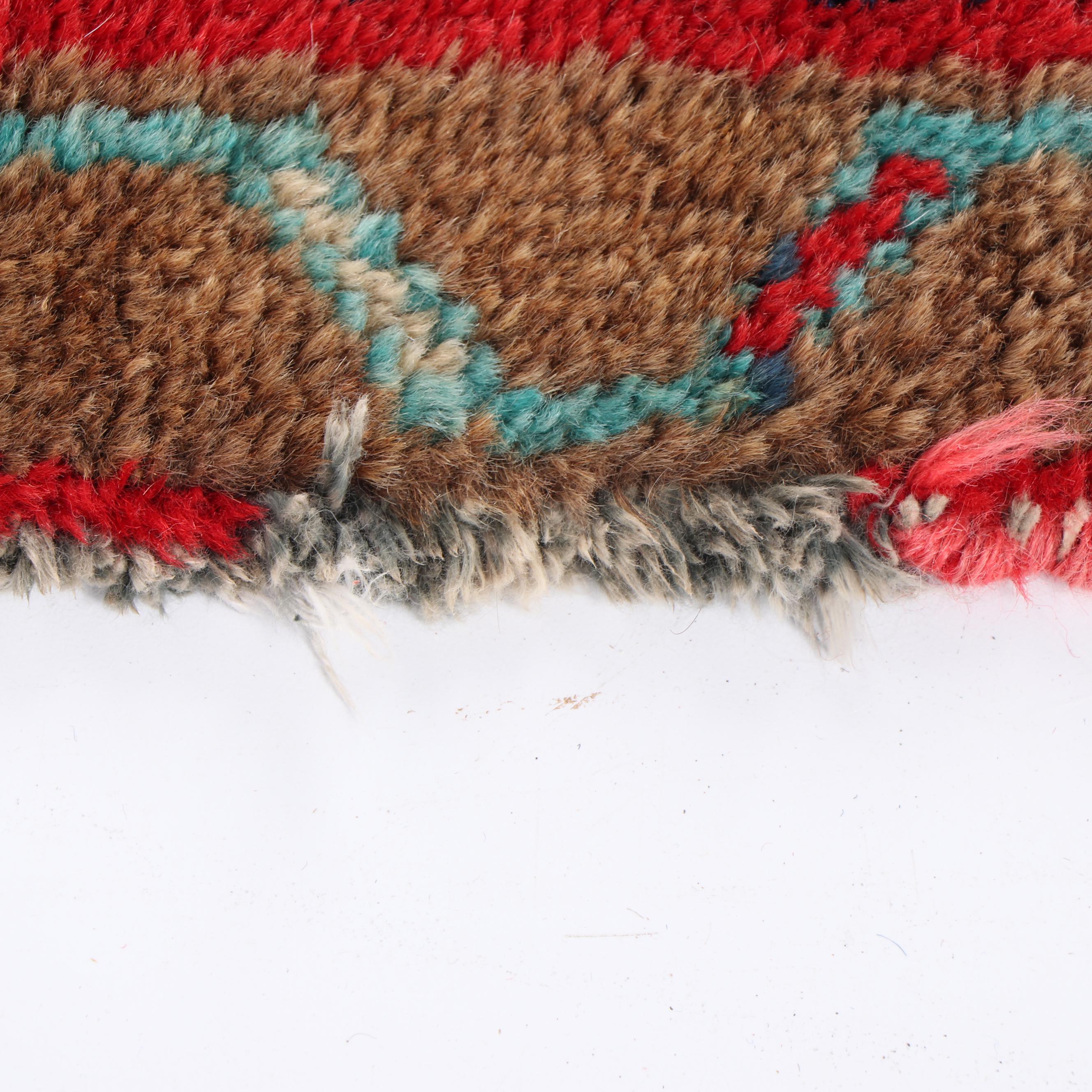 Hand-Knotted Kurdish Wool Area Rug