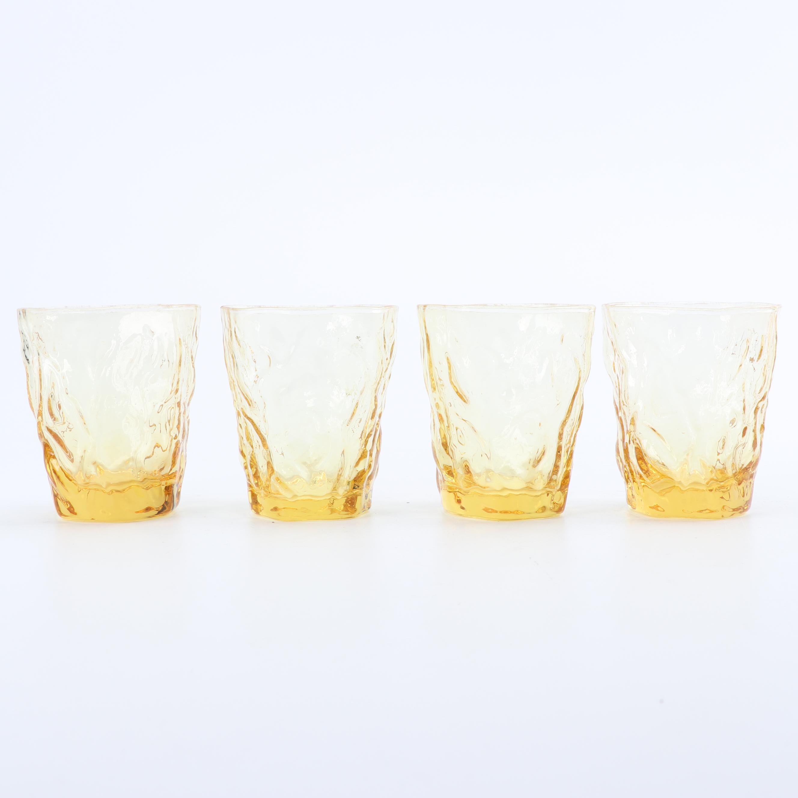 Vintage Yellow Glassware featuring Franciscan "Madeira Cornsilk"