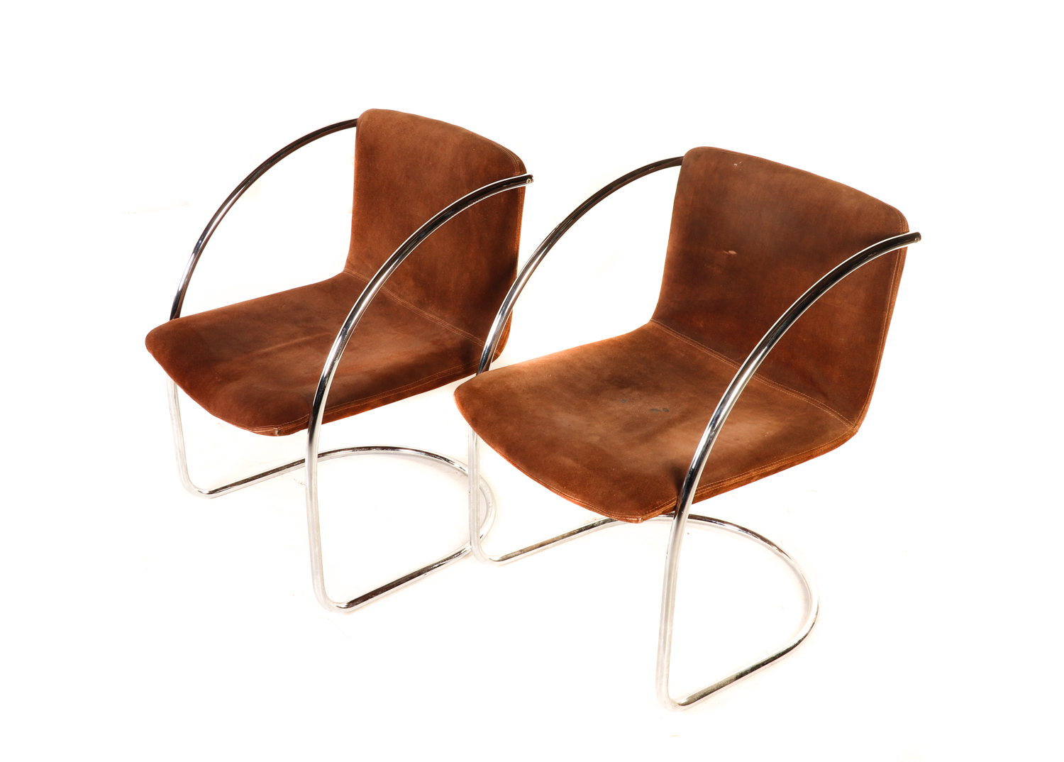 Chromed Cantilever Chairs by Vecta