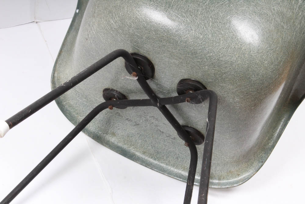 Eames For Herman Miller Seafoam Green Shell chair