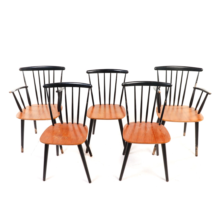Danish Modern Spindle Back Chairs
