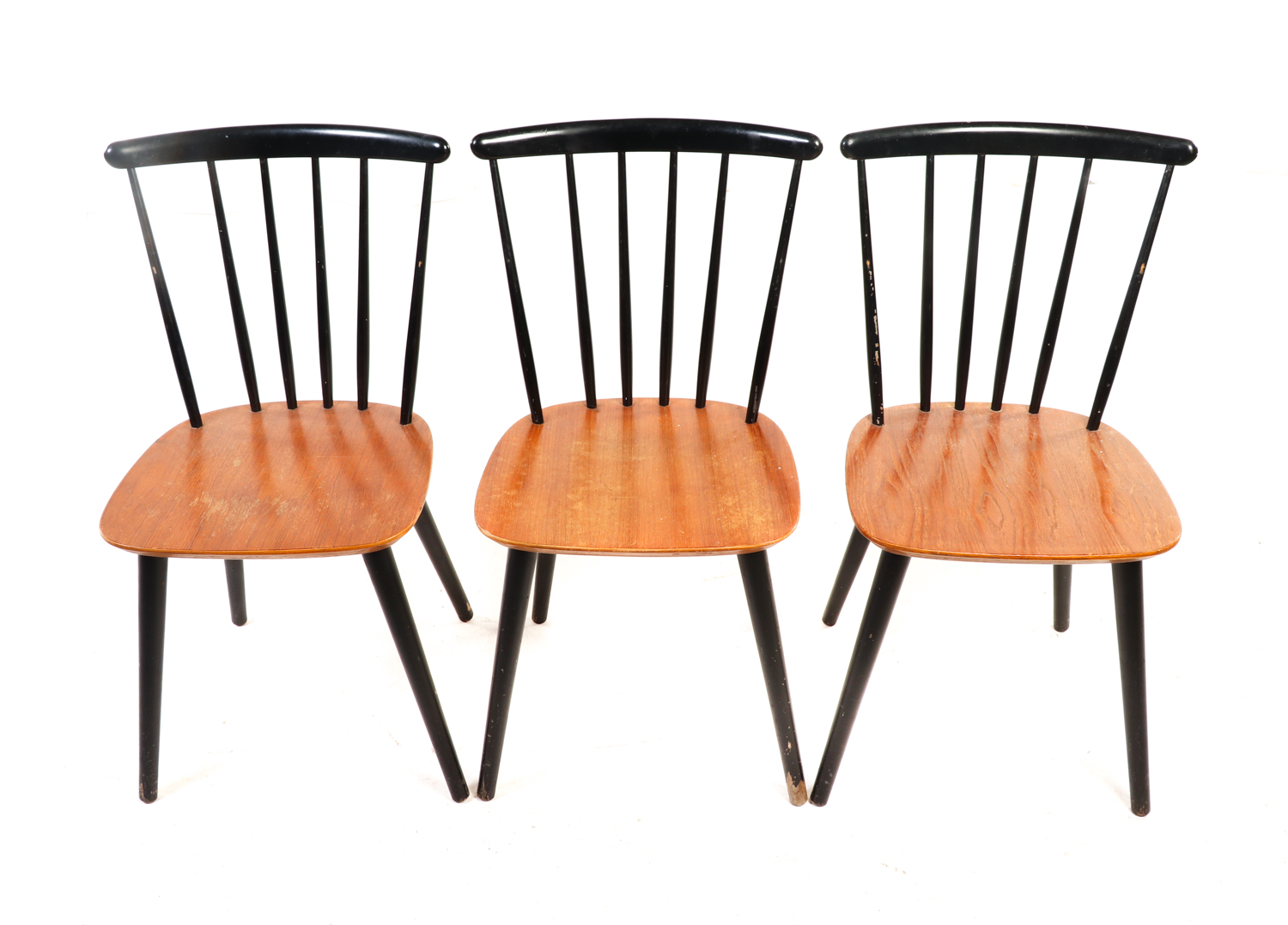 Danish Modern Spindle Back Chairs