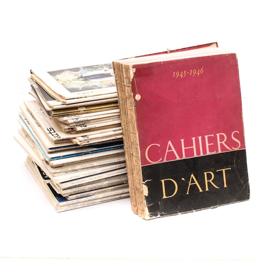 1945 "Cahiers D'Art" and Other Art Magazines