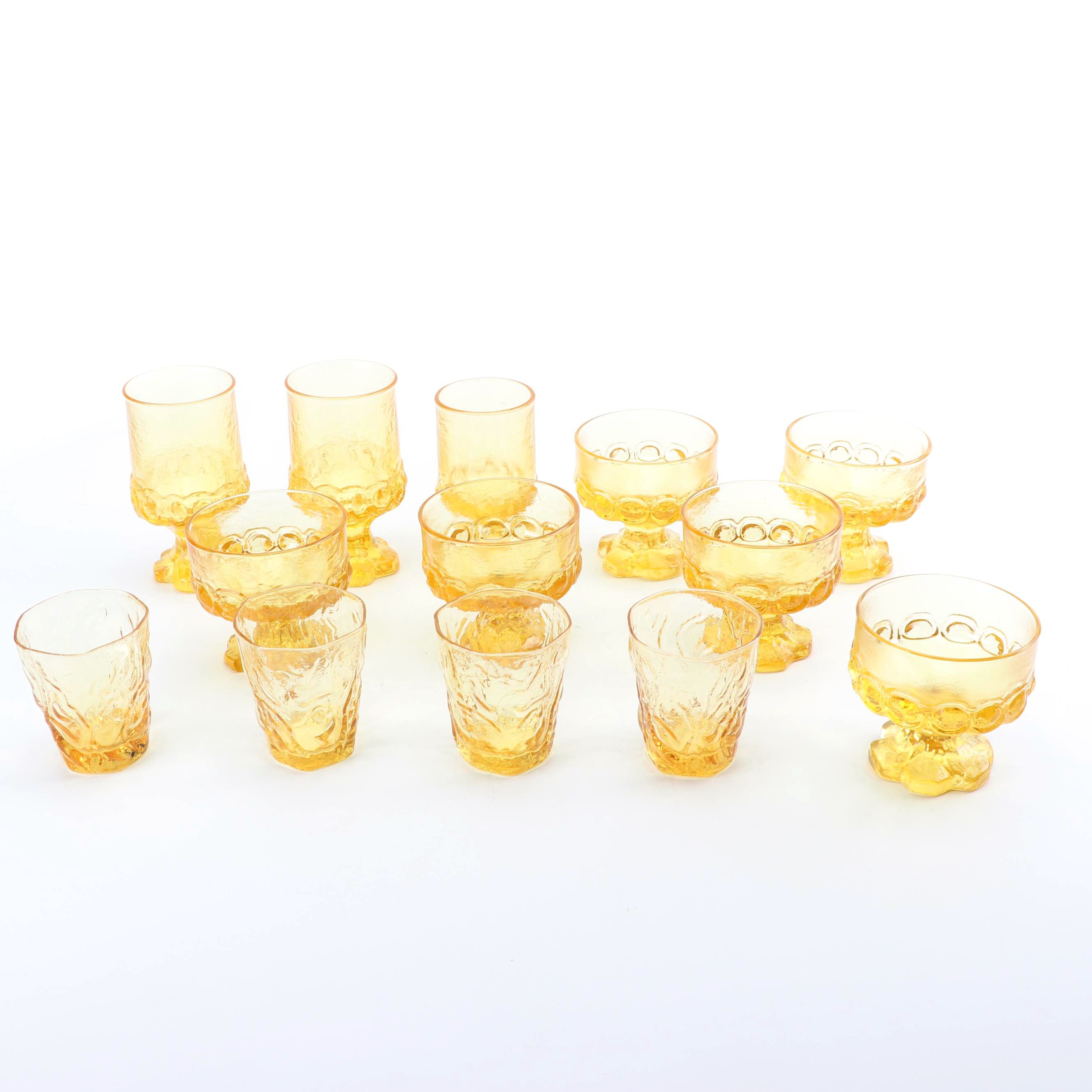 Vintage Yellow Glassware featuring Franciscan "Madeira Cornsilk"