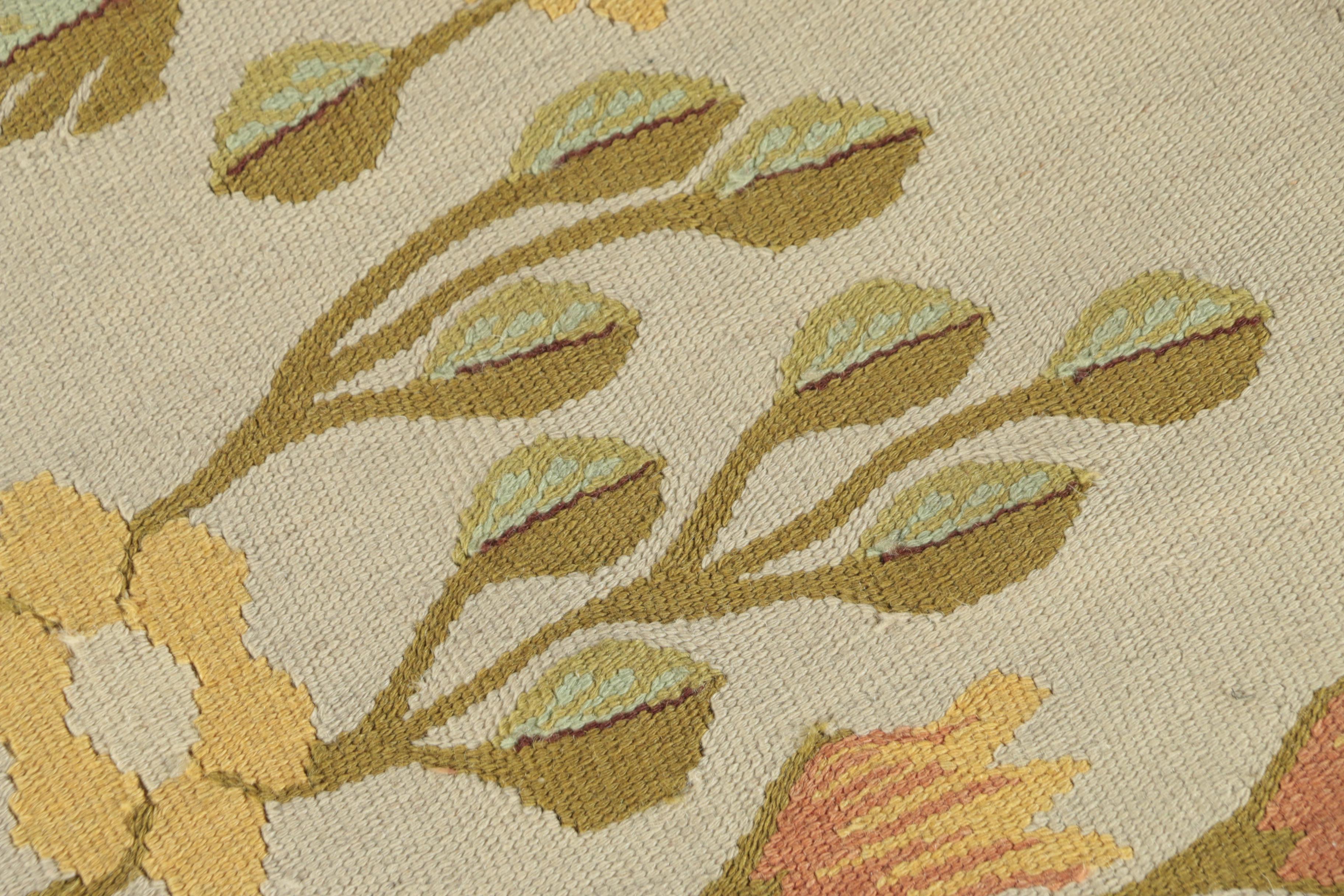 Handwoven Inscribed Romanian Bessarabian Wool Kilim